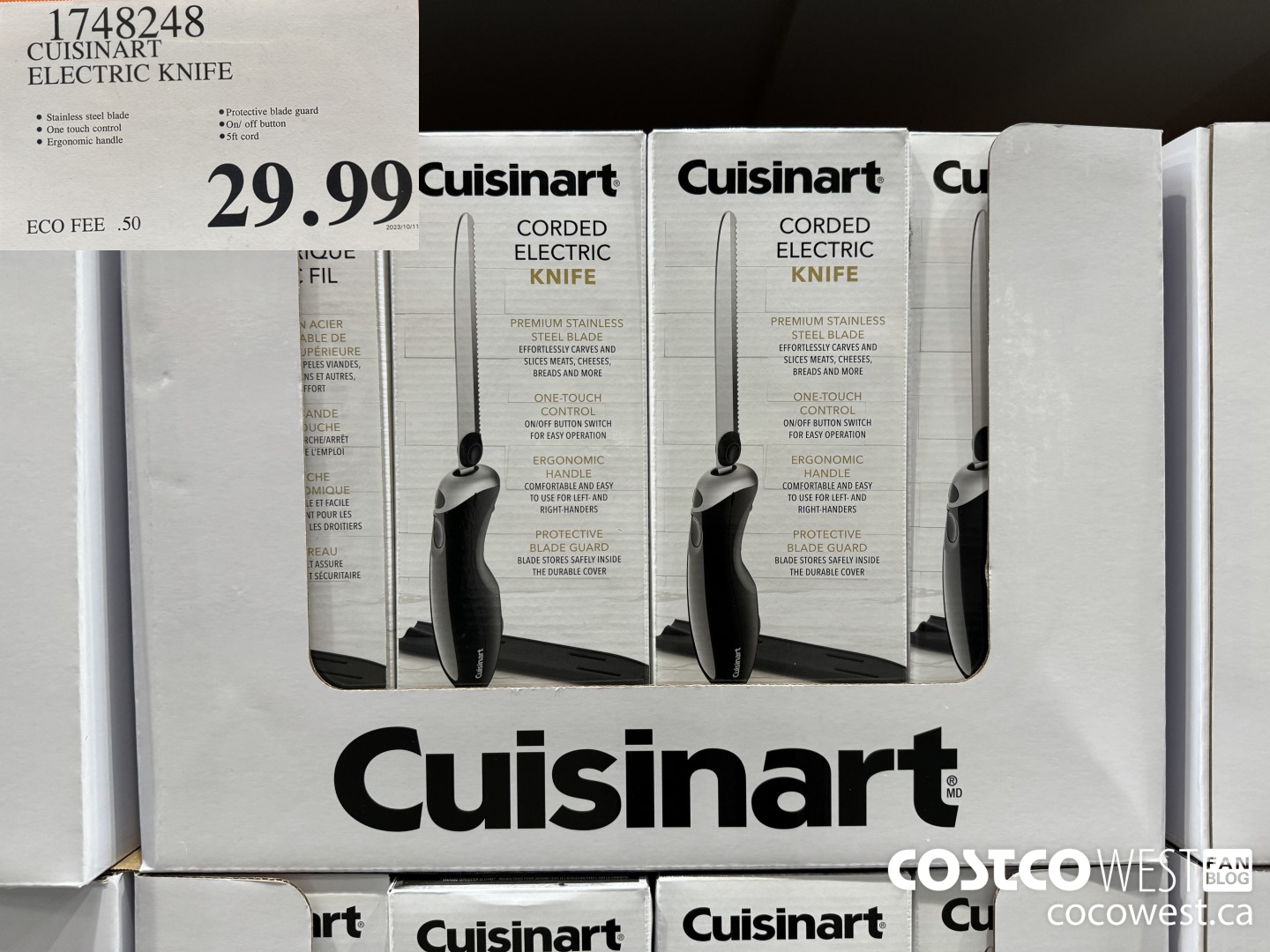 1748248 CUISINART ELECTRIC KNIFE $29.99