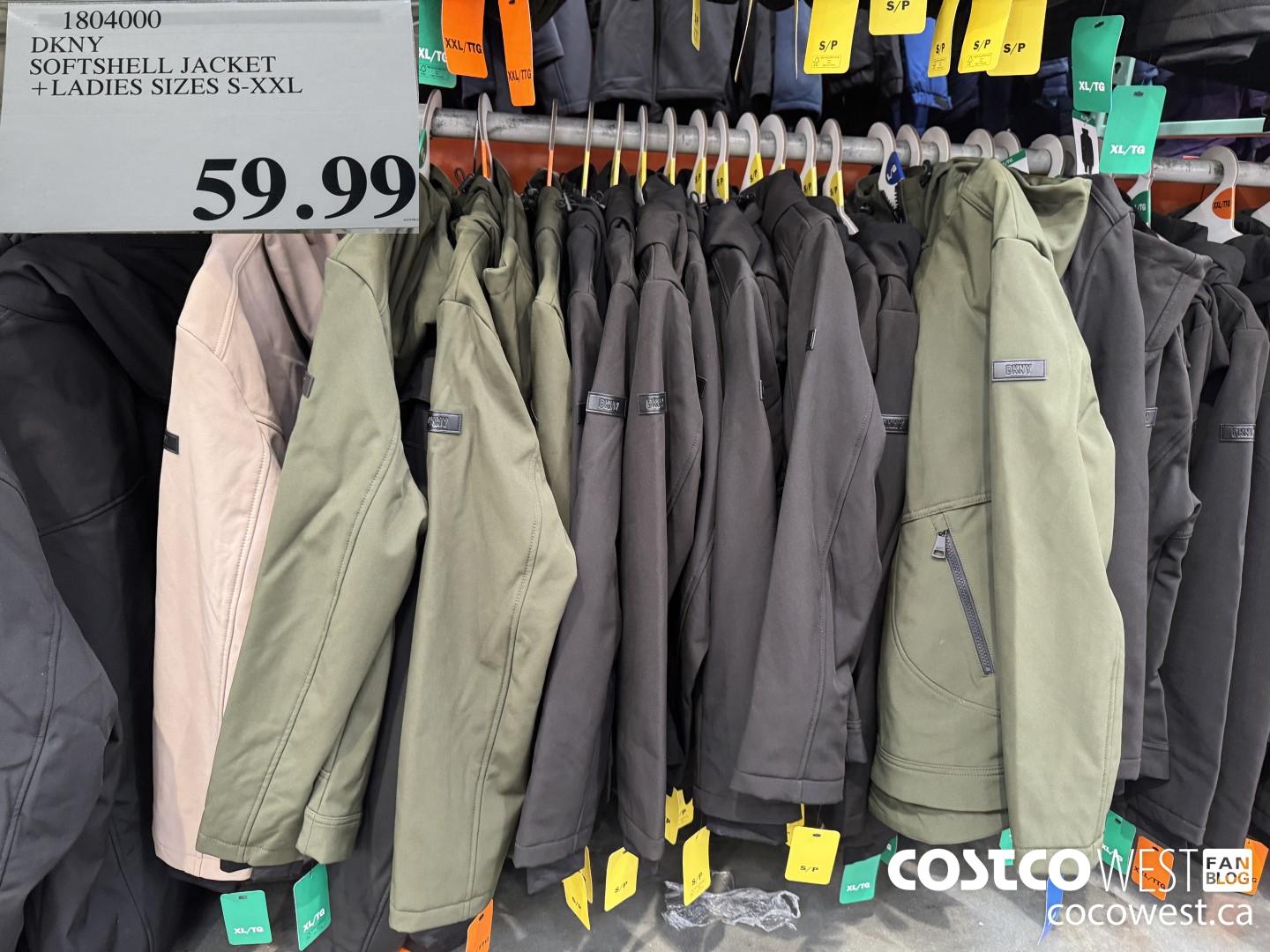 1804000 DKNY SOFTSHELL JACKET LADIES SIZES S-XXL $59.99