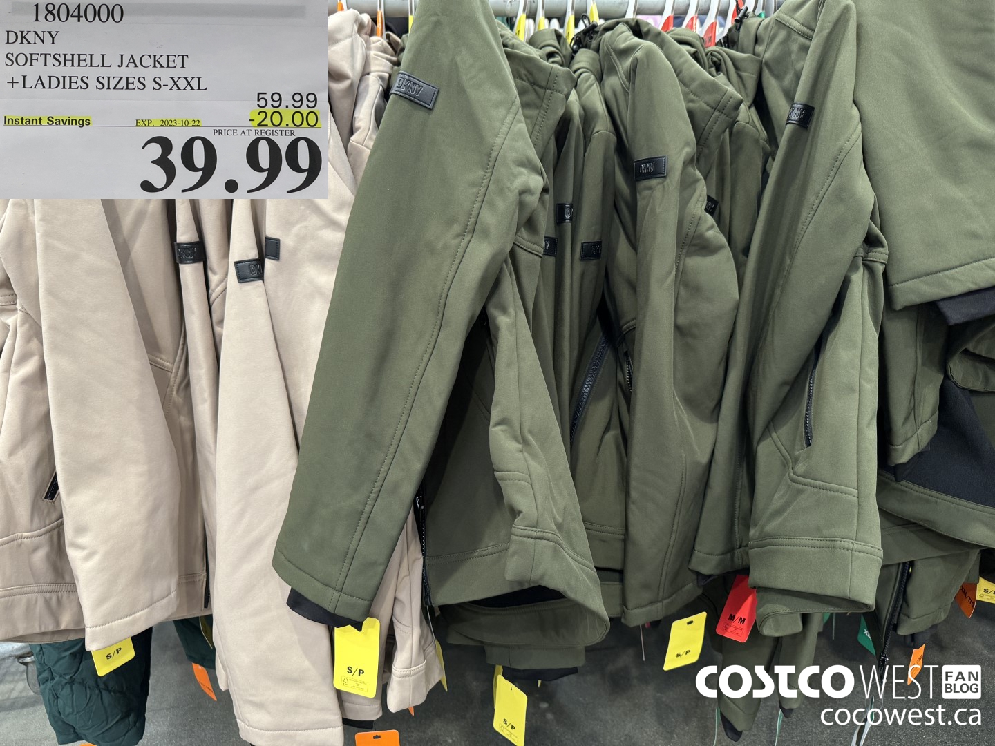 1804000 DKNY SOFTSHELL JACKET LADIES SIZES S-XXL ($20.00 INSTANT SAVINGS EXPIRES ON 2023-10-22) $39.99