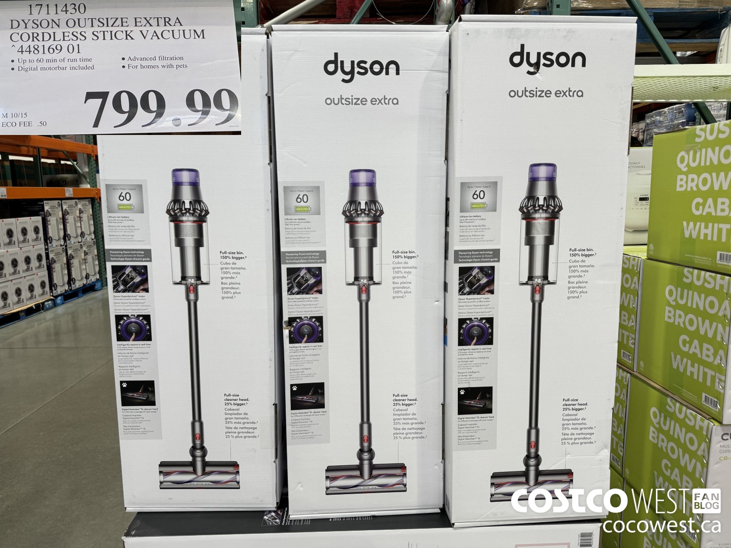 1711430 DYSON OUTSIZE EXTRA CORDLESS STICK VACUUM 448169 01 $799.99