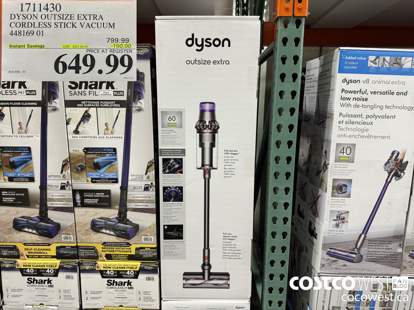 1711430 DYSON OUTSIZE EXTRA CORDLESS STICK VACUUM 448169 01 ($150.00 INSTANT SAVINGS EXPIRES ON 2023-10-19) $649.99