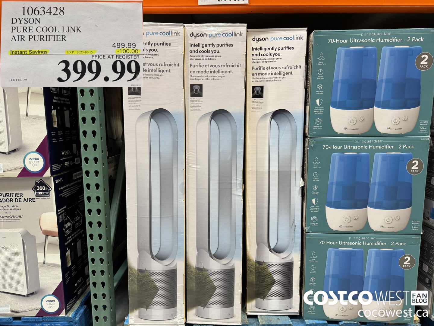 1063428 DYSON PURE COOL LINK AIR PURIFIER ($100.00 INSTANT SAVINGS EXPIRES ON 2023-10-15) $399.99