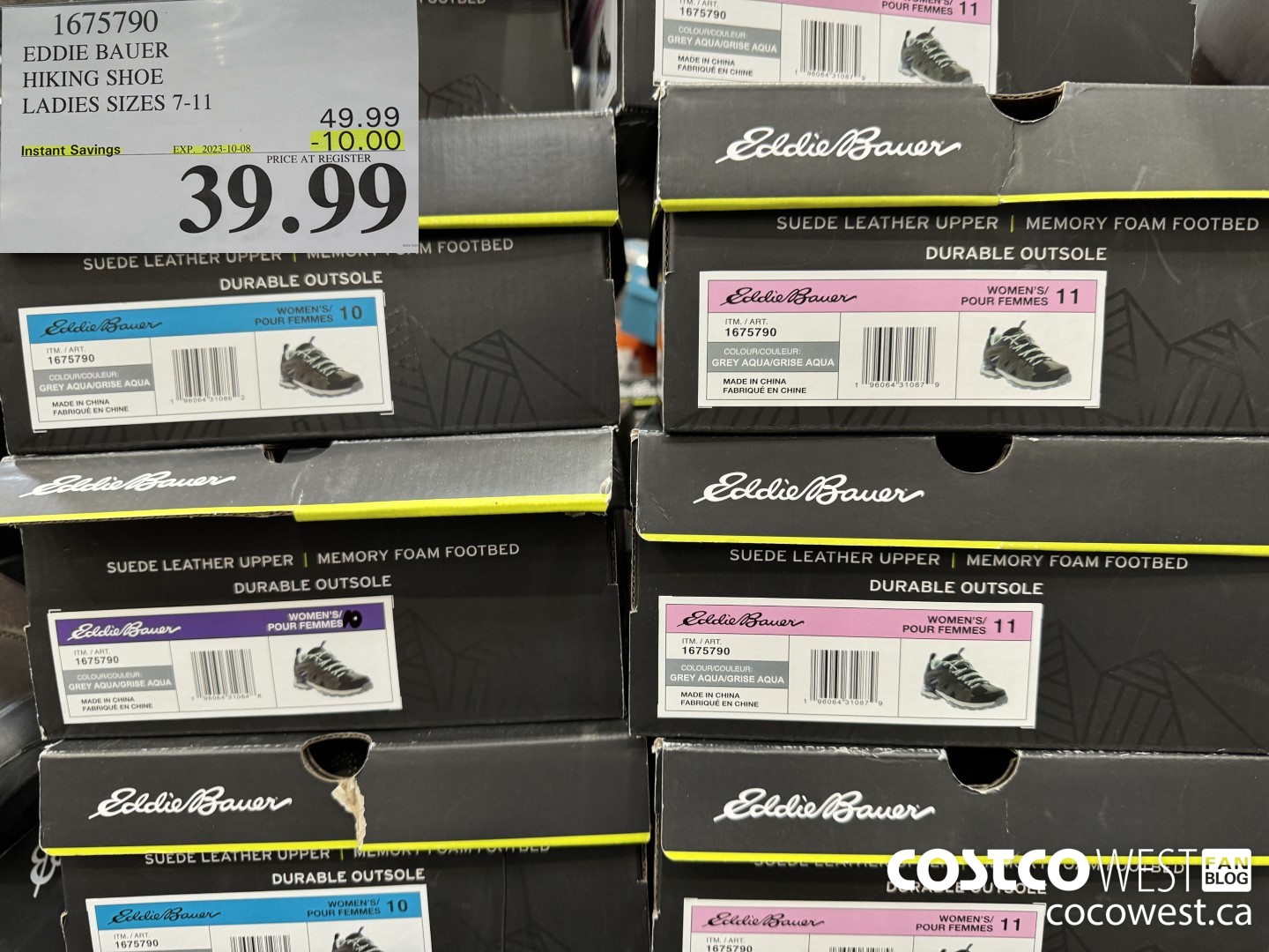 1675790 EDDIE BAUER HIKING SHOE LADIES SIZES 7-11 ($10.00 INSTANT SAVINGS EXPIRES ON 2023-10-08) $39.99