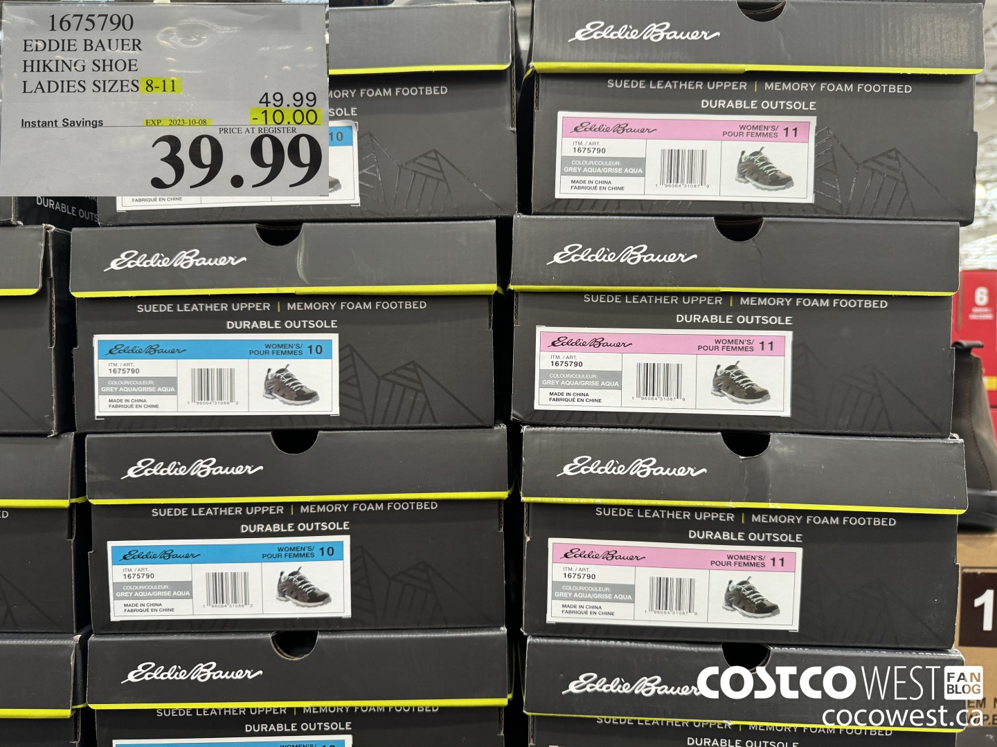 1675790 EDDIE BAUER HIKING SHOE LADIES SIZES 8-11 ($10.00 INSTANT SAVINGS EXPIRES ON 2023-10-08) $39.99