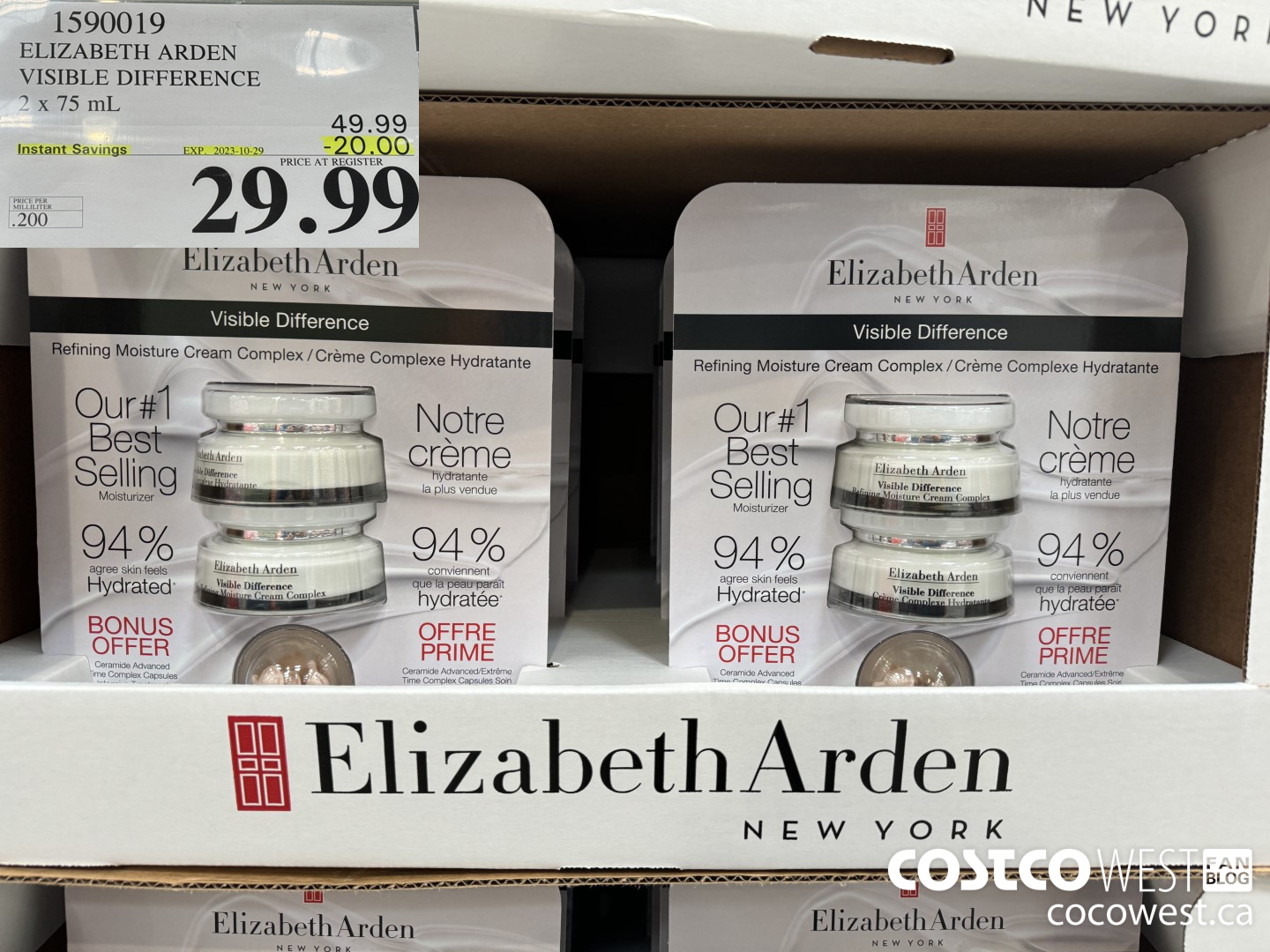 1590019 ELIZABETH ARDEN VISIBLE DIFFERENCE 2 X 75 ML ($20.00 INSTANT SAVINGS EXPIRES ON 2023-10-29) $29.99