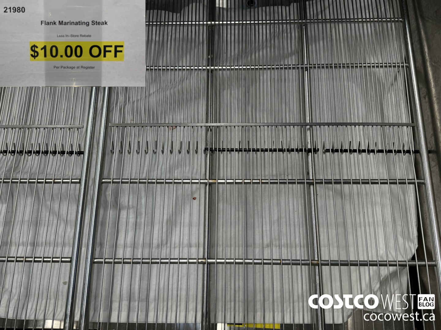 21980 FLANK MARINATING STEAK ($10.00 INSTANT SAVINGS)