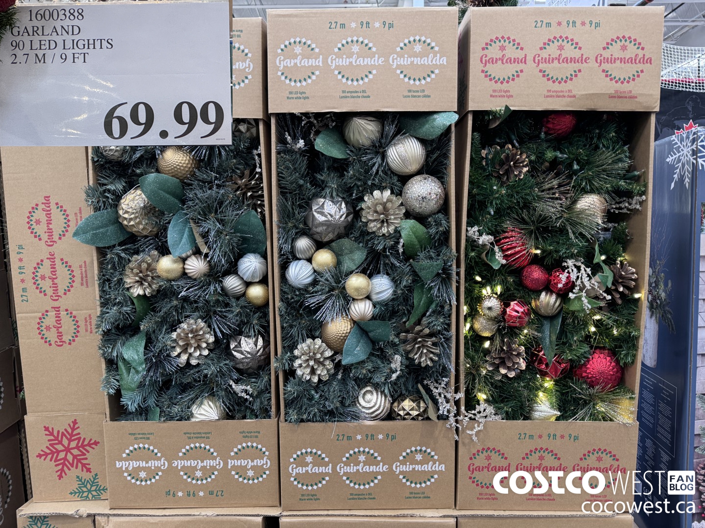 1600388 GARLAND 90 LED LIGHTS 2.7 M / 9 FT $69.99