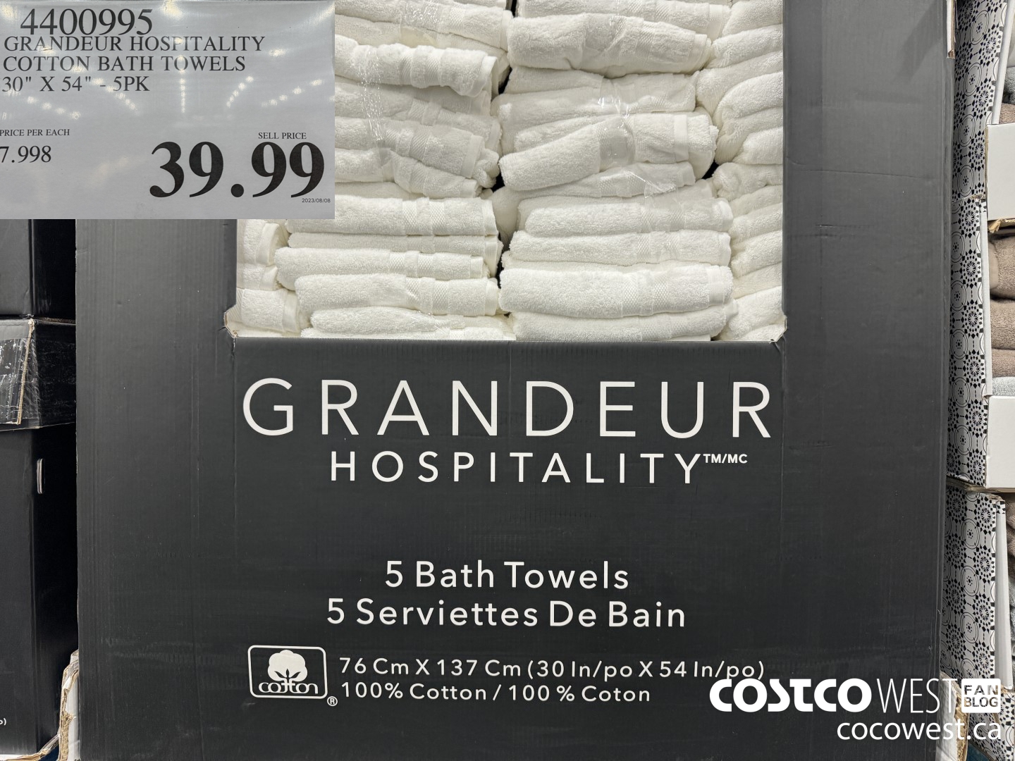 Grandeur grandeur - ensemble de 5 serviettes de bain hospitality