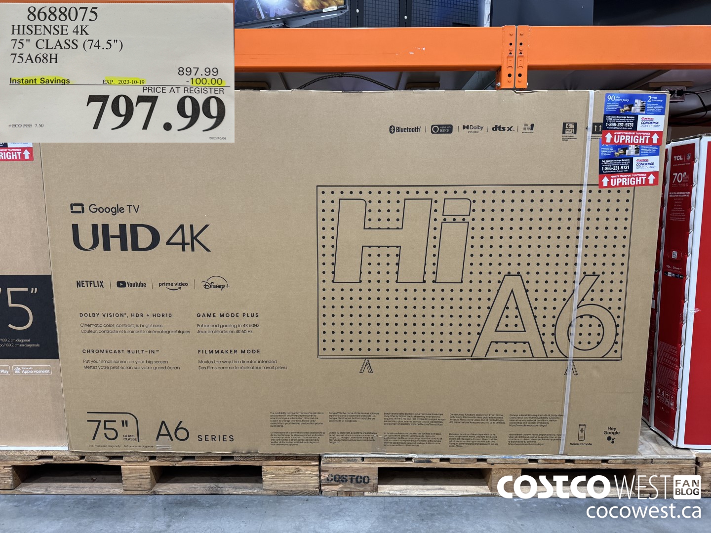 8688075 HISENSE 4K 75