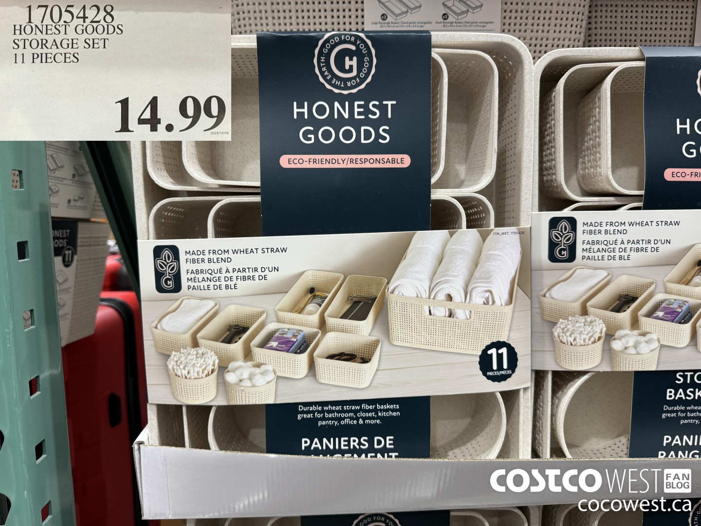 1705428 HONEST GOODS STORAGE SET 11 PIECES $14.99