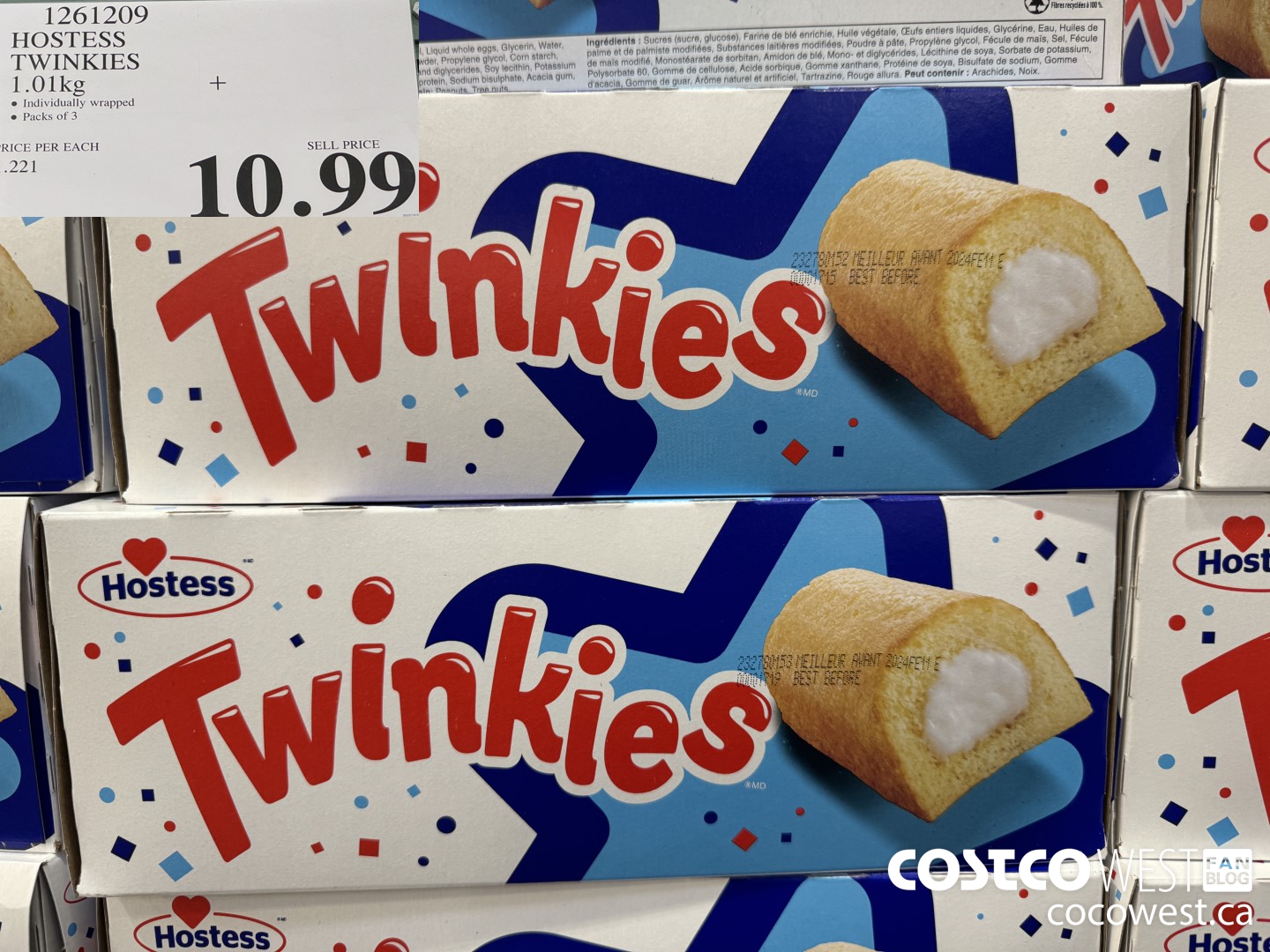 1261209 HOSTESS TWINKIES 1.01KG $10.99