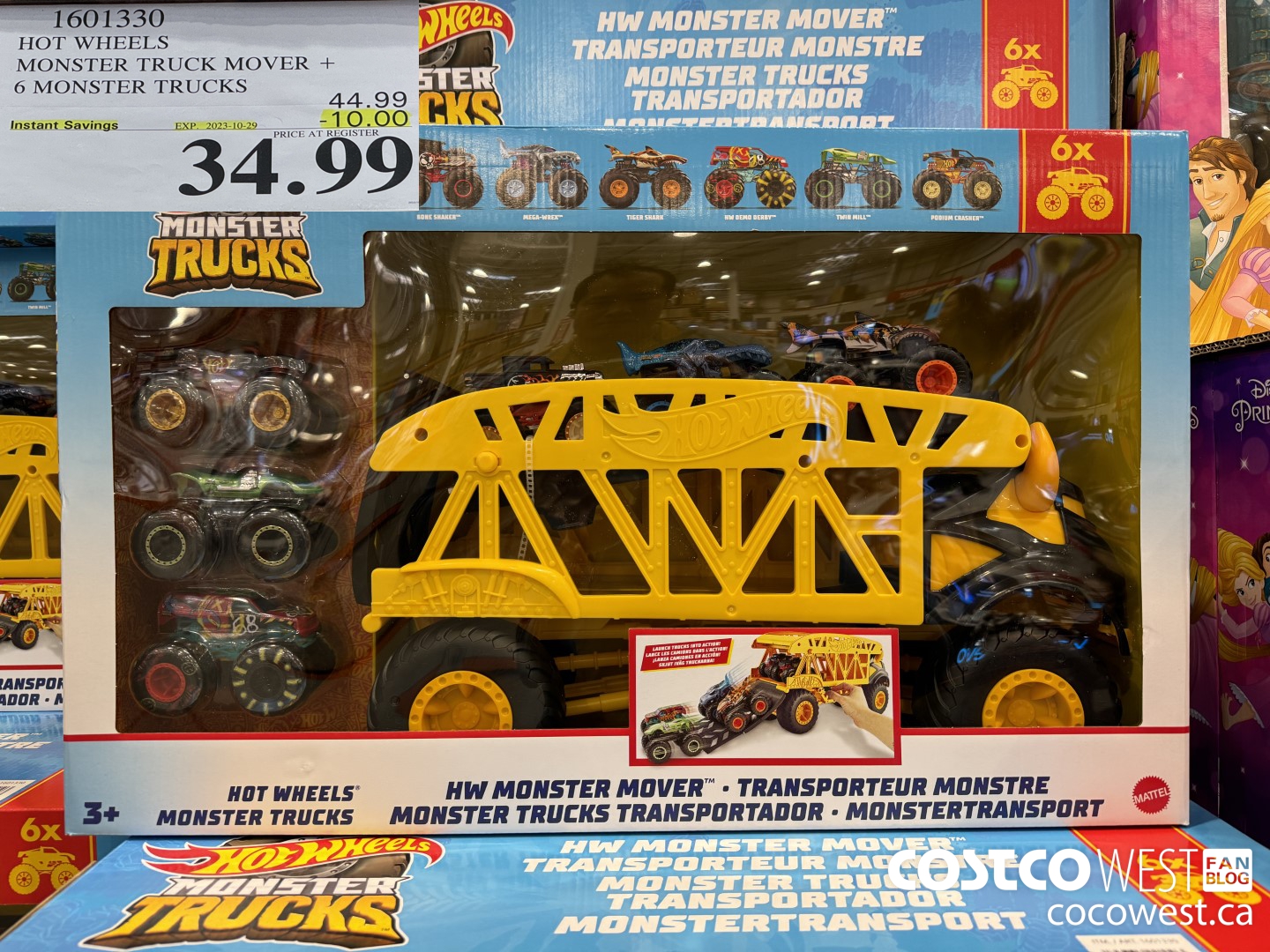 1601330 HOT WHEELS MONSTER TRUCK MOVER + 6 MONSTER TRUCKS ($10.00 INSTANT SAVINGS EXPIRES ON 2023-10-29) $34.99