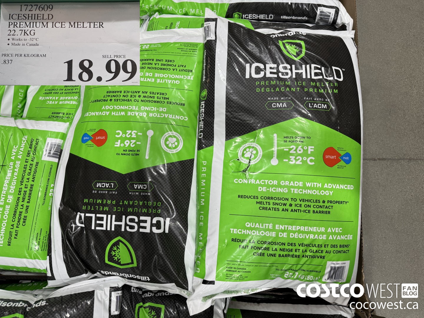 1727609 ICESHIELD PREMIUM ICE MELTER 22.7KG $18.99