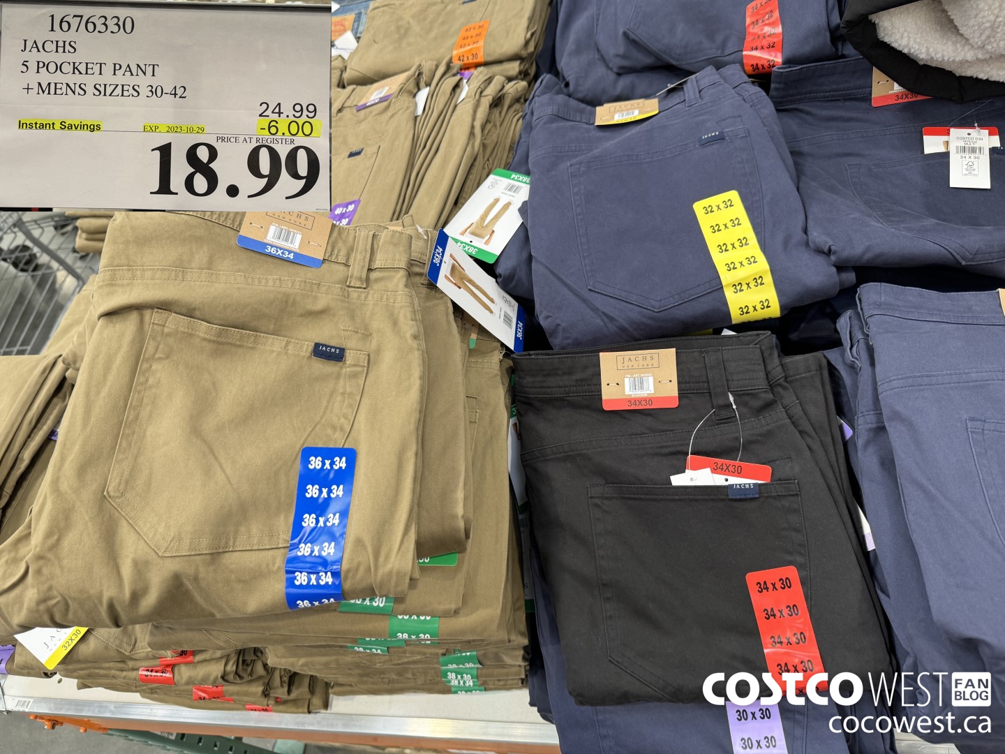 1676330 JACHS 5 POCKET PANT MENS SIZES 30-42 ($6.00 INSTANT SAVINGS EXPIRES ON 2023-10-29) $18.99