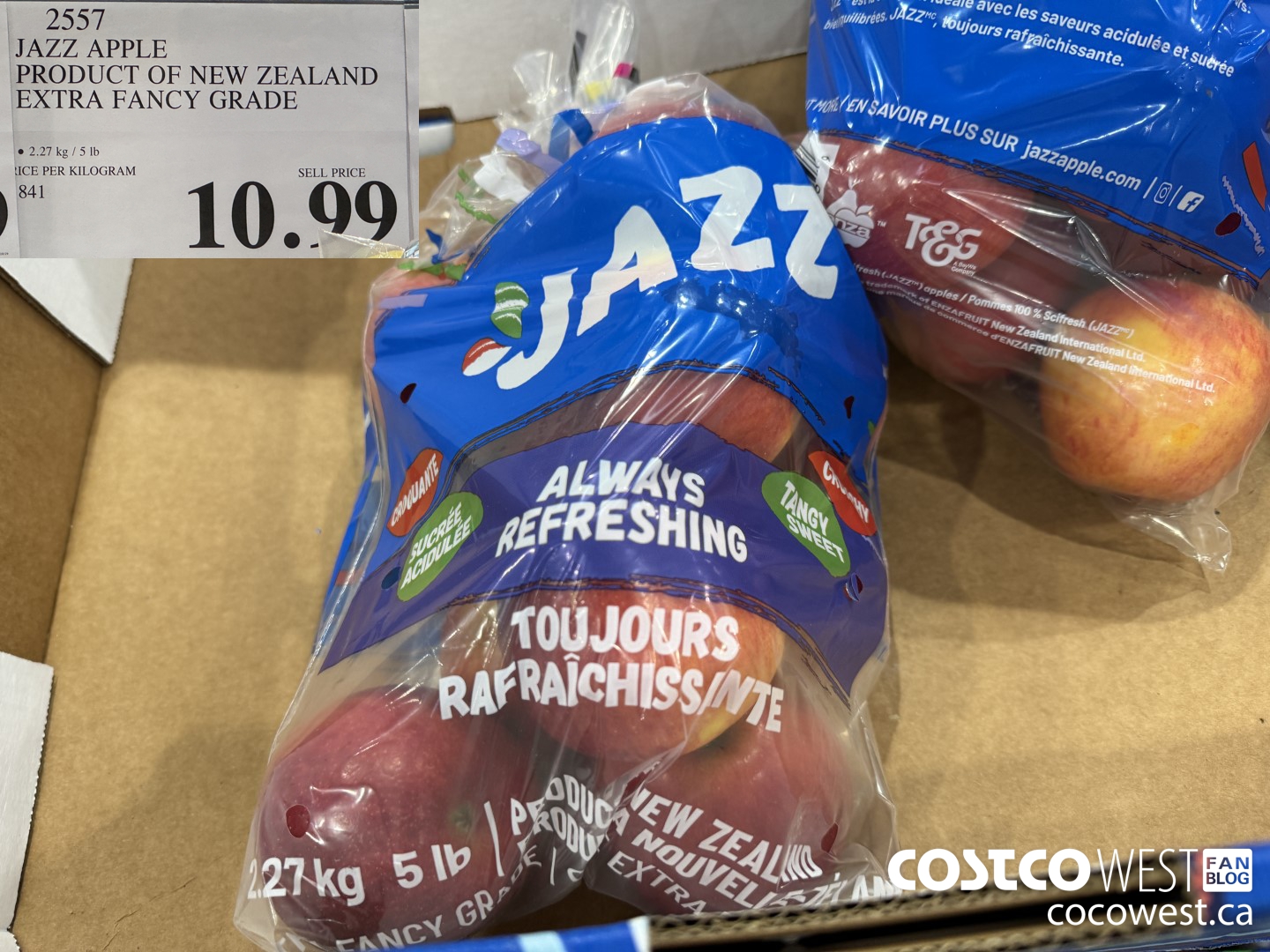 2557 JAZZ APPLE PRODUCT OF NEW ZEALAND EXTRA FANCY GRADE $10.99