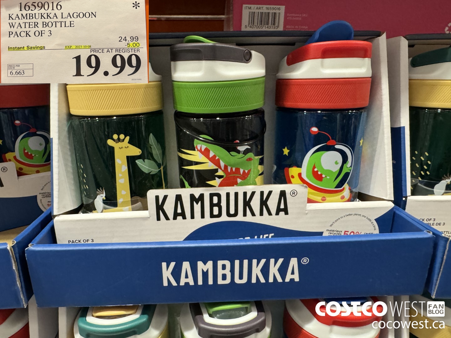 1659016 KAMBUKKA LAGOON WATER BOTTLE PACK OF 3 ($5.00 INSTANT SAVINGS EXPIRES ON 2023-10-08) $19.99