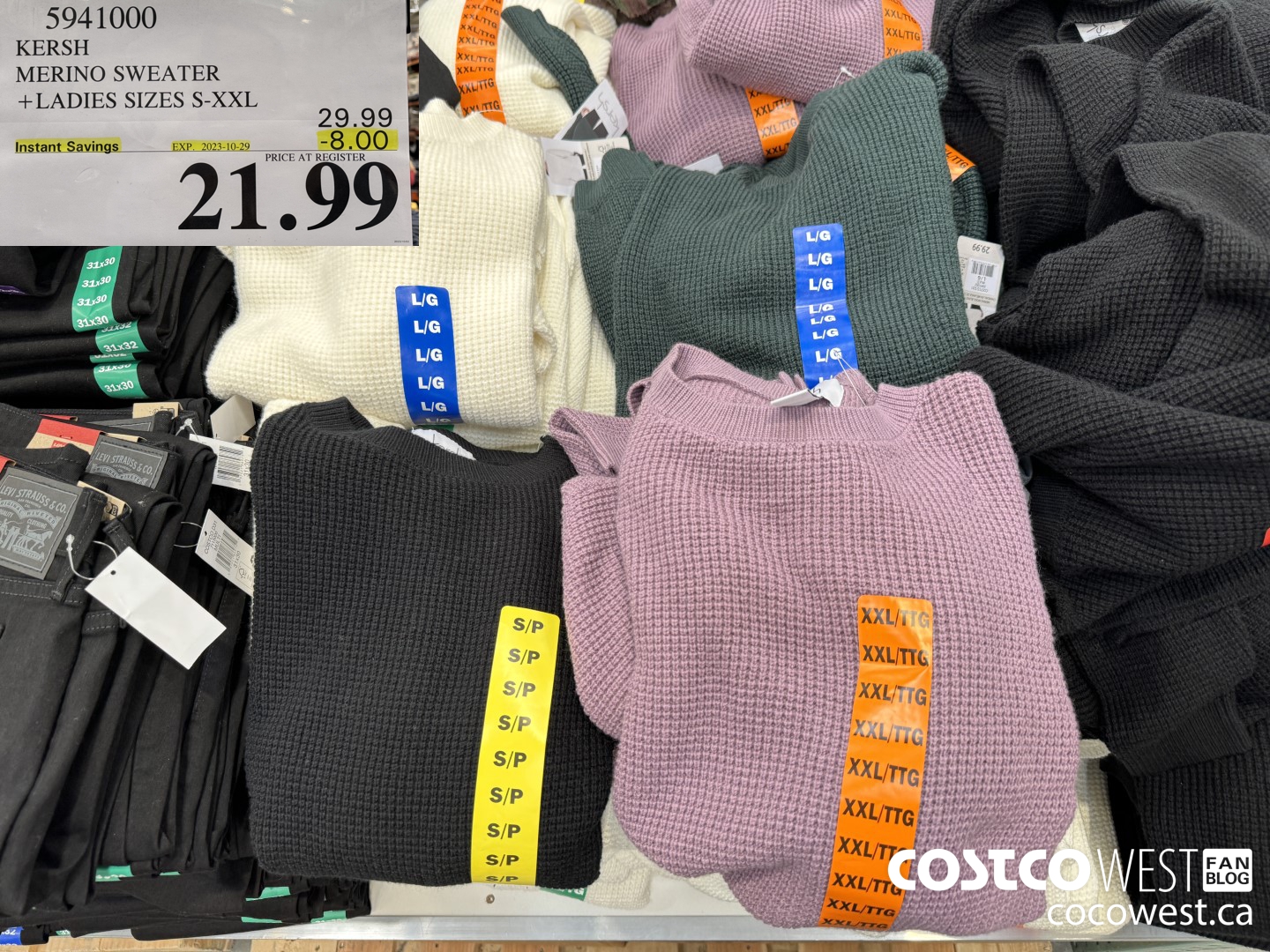 5941000 KERSH MERINO SWEATER LADIES SIZES S-XXL ($8.00 INSTANT SAVINGS EXPIRES ON 2023-10-29) $21.99