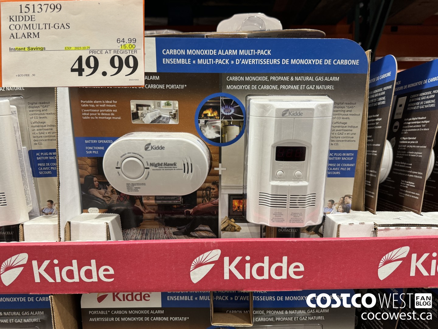 1513799 KIDDE CO/MULTI-GAS ALARM ($15.00 INSTANT SAVINGS EXPIRES ON 2023-10-29) $49.99
