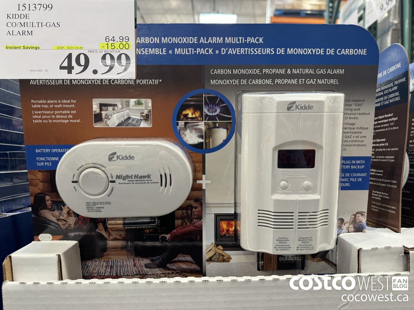 1513799 KIDDE CO/MULTI-GAS ALARM ($15.00 INSTANT SAVINGS EXPIRES ON 2023-10-29) $49.99