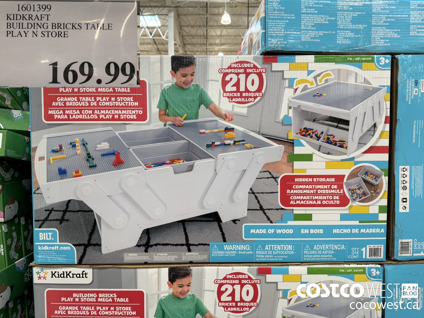 1601399 KIDKRAFT BUILDING BRICKS TABLE PLAY N STORE $169.99