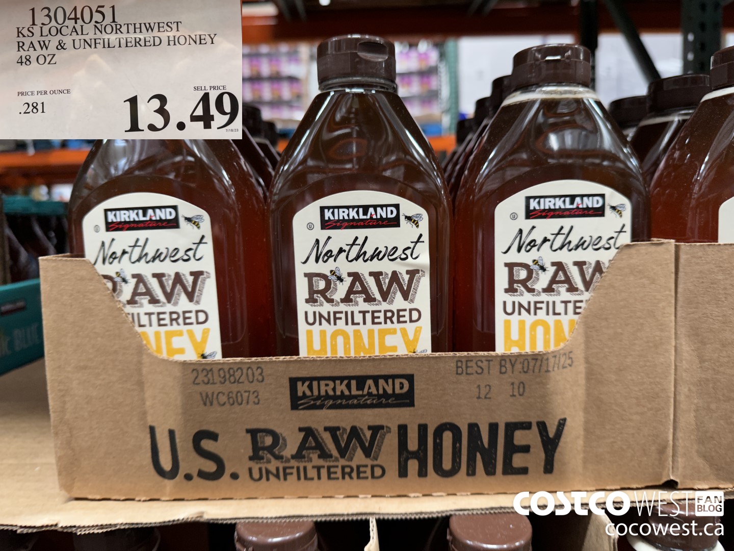 1304051 KS LOCAL NORTHWEST RAW & UNFILTERED HONEY 48 OZ $13.49
