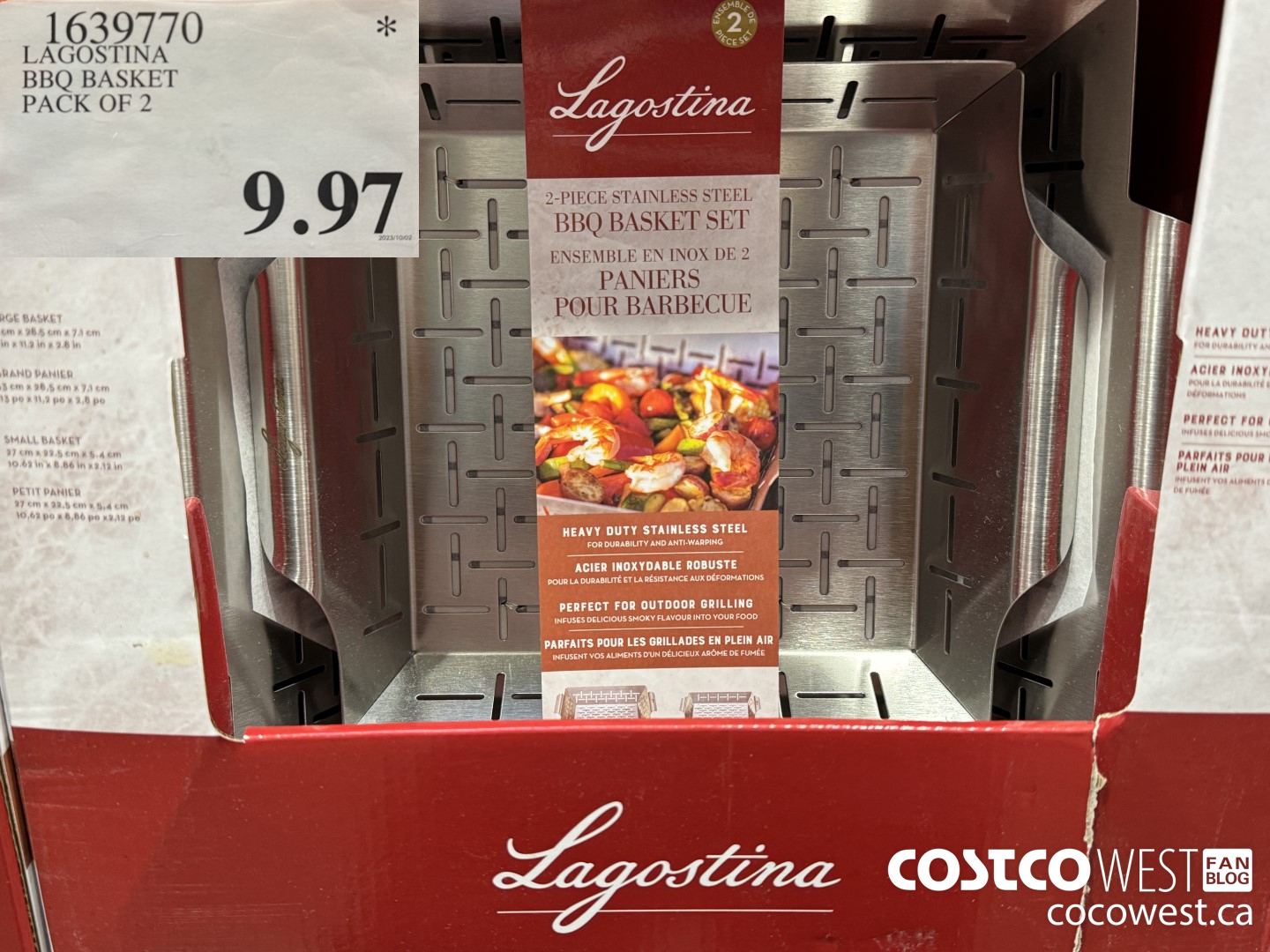 1639770 LAGOSTINA BBQ BASKET PACK OF 2 $9.97