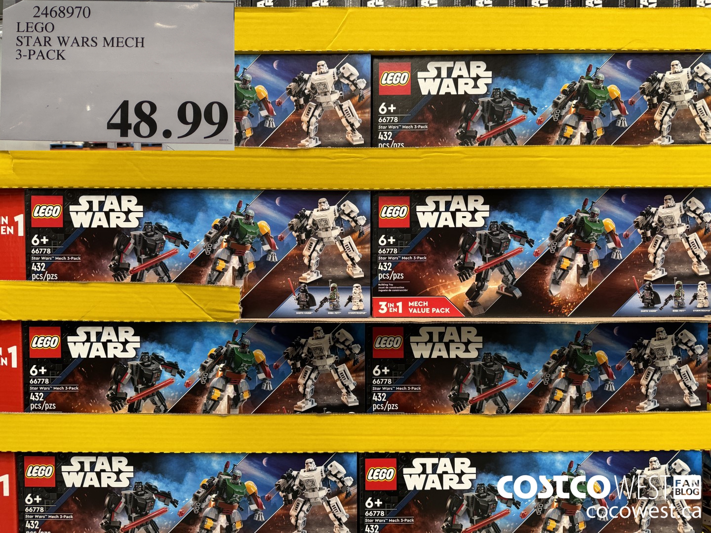 2468970 LEGO STAR WARS MERCH 3-PACK $48.99