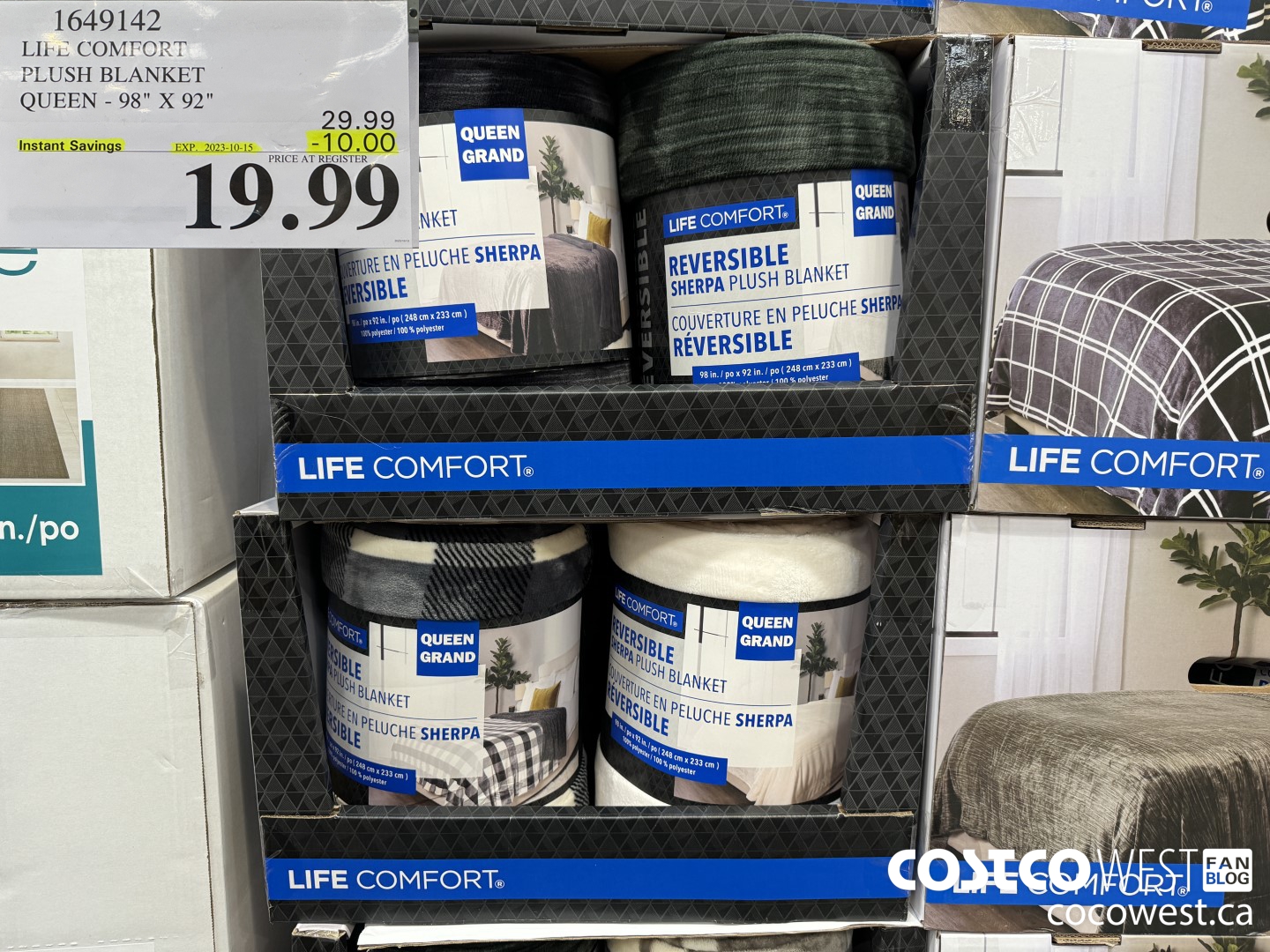 1649142 LIFE COMFORT PLUS BLANKET QUEEN 98