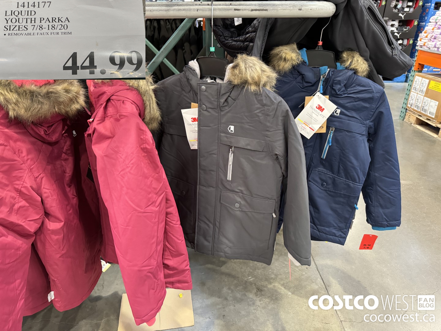 Costco kids winter jackets on sale