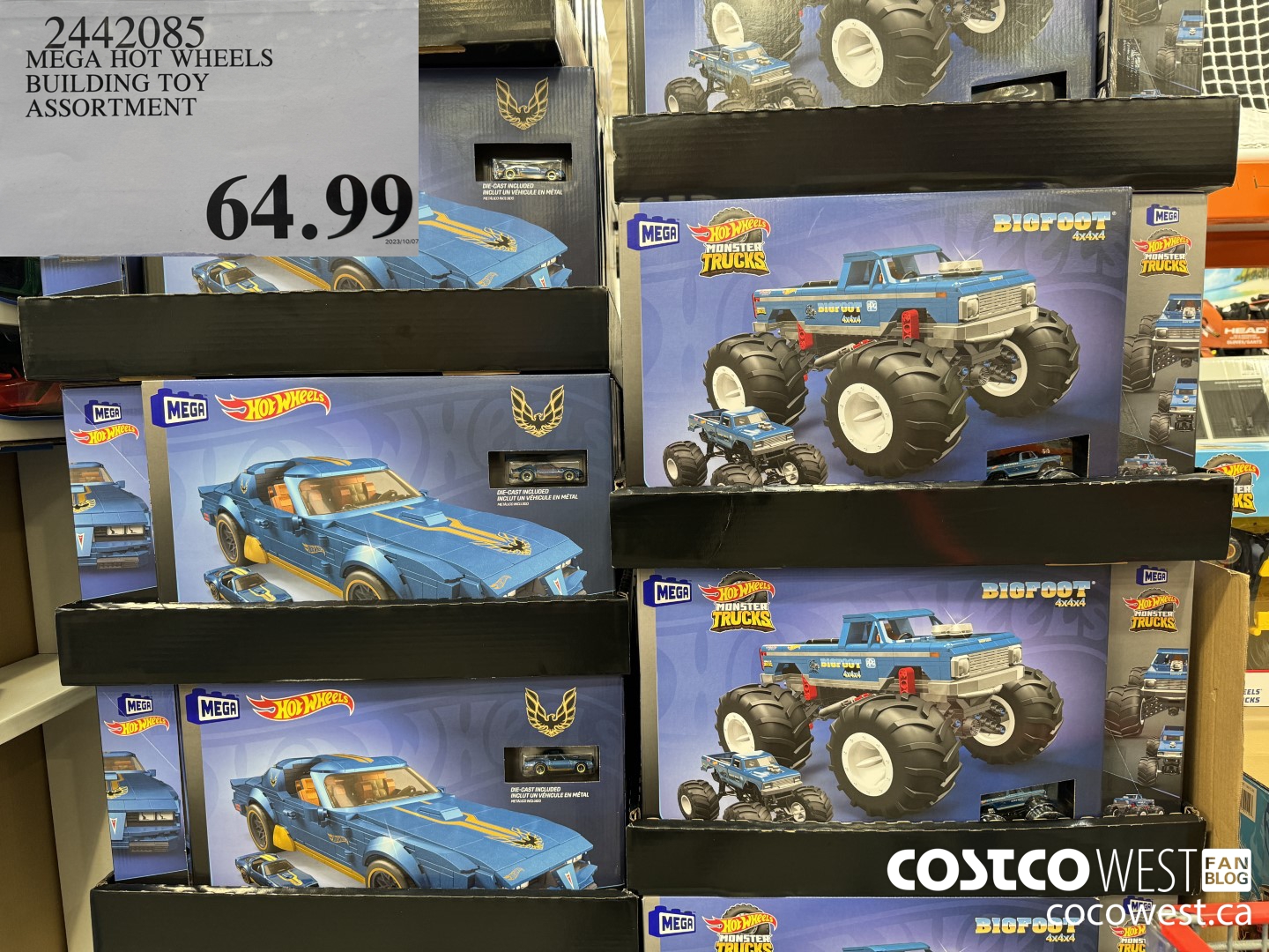 420385 MEGA HOT WHEELS BUILDING TOY ASSORTMENT  $64.99