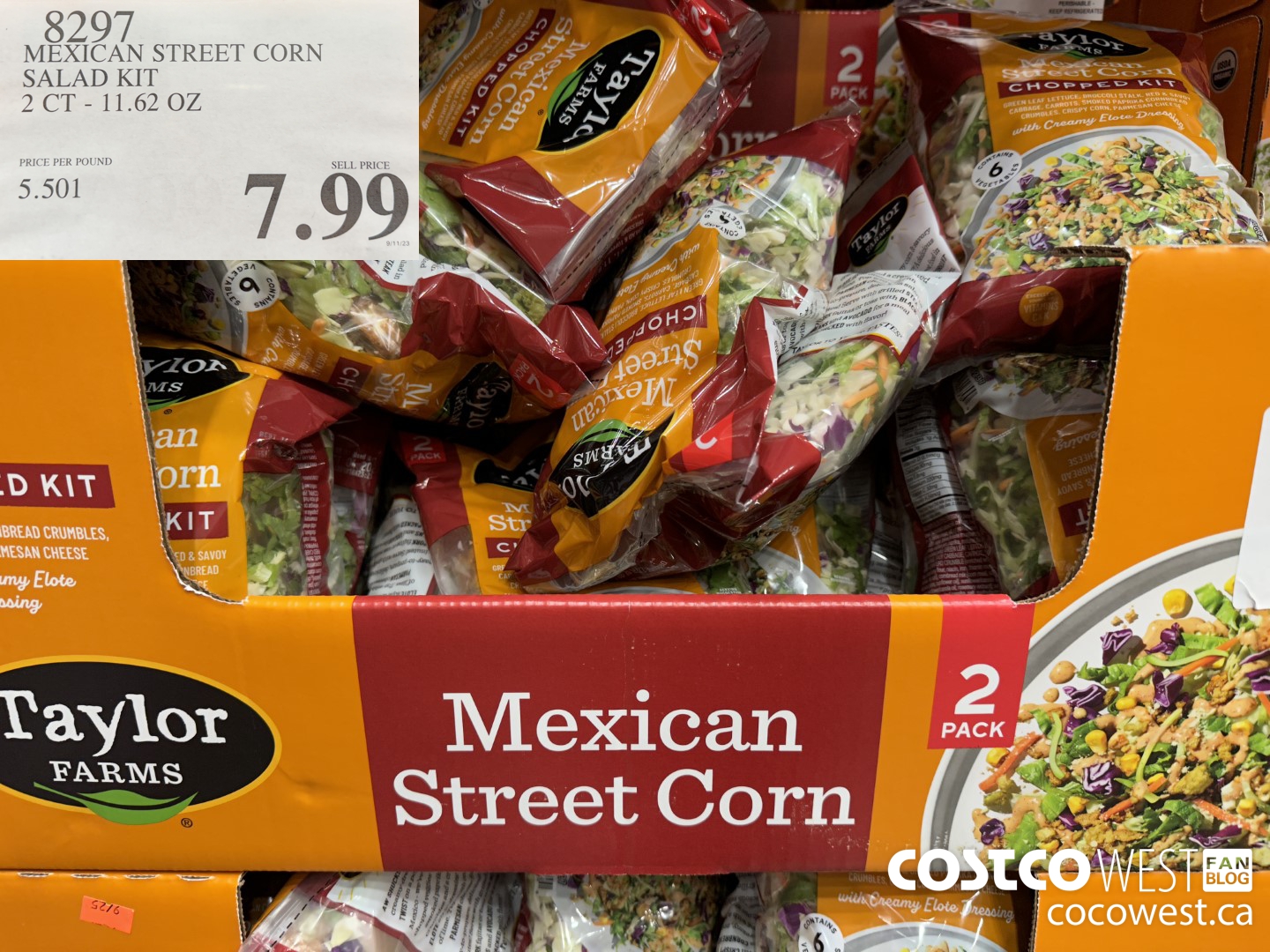 8297 MEXICAN STREET CORN SALAD KIT 2 CT 11.62 OZ $7.99