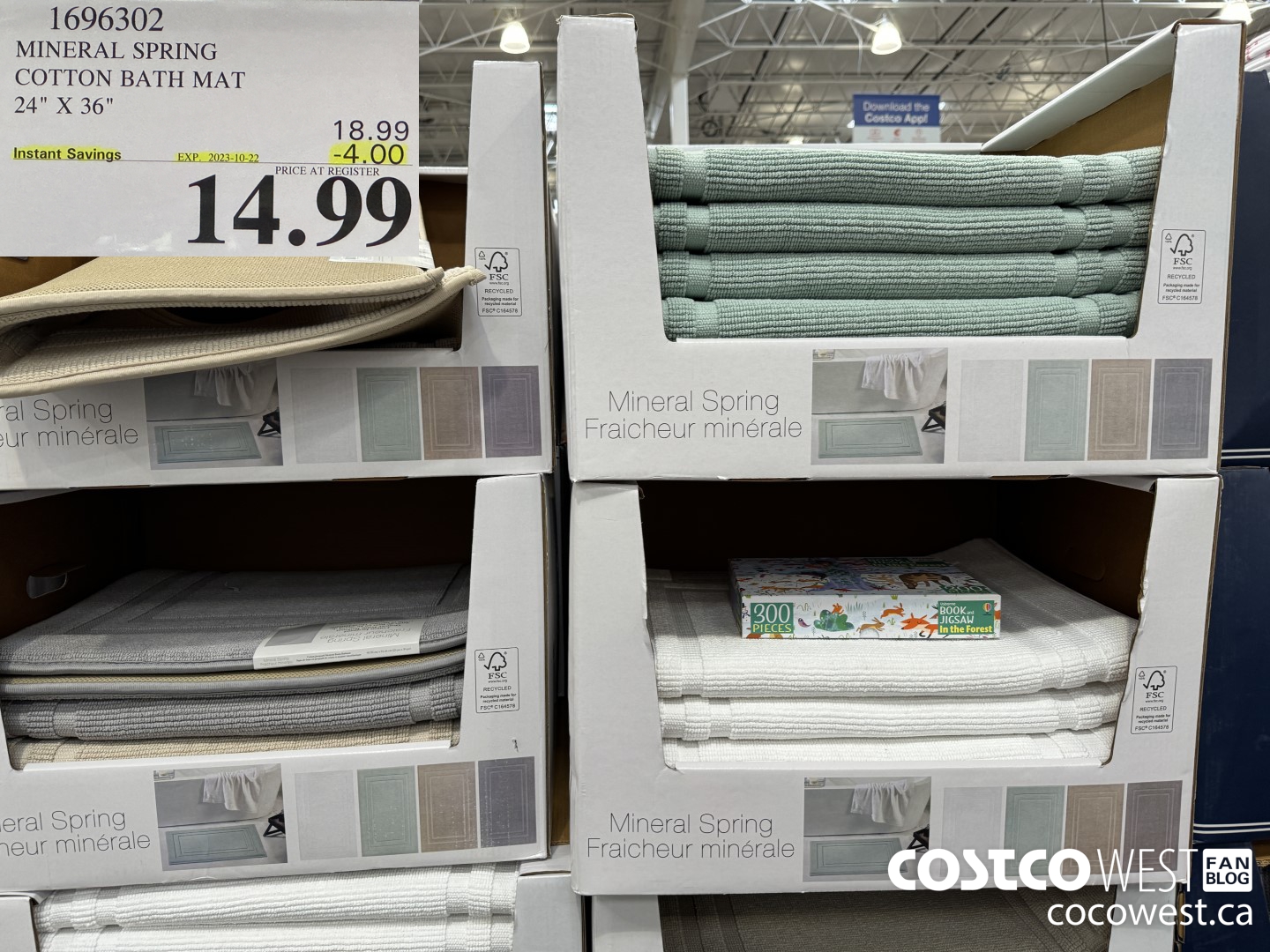 1696302 MINERAL SPRING COTTON BATH MAT 24