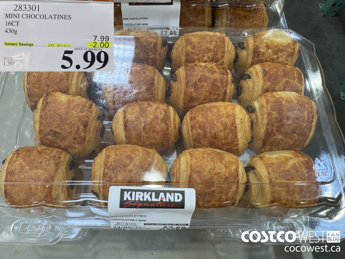 283301 MINI CHOCOLATINES 16CT 430G ($2.00 INSTANT SAVINGS EXPIRES ON 2023-10-15) $5.99