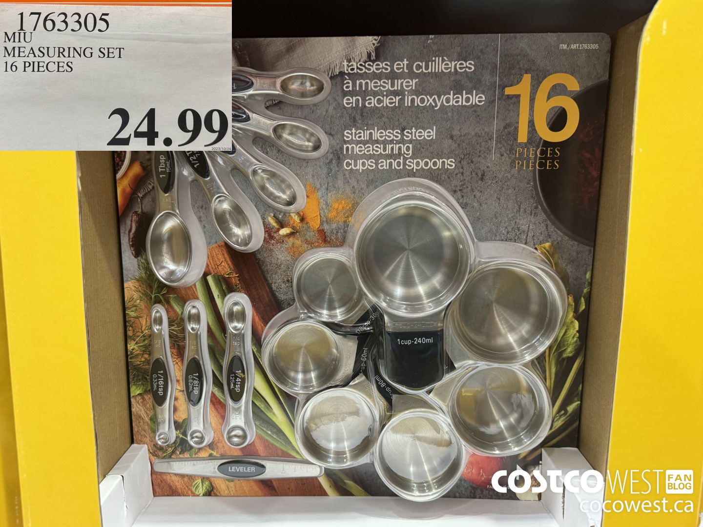 1763305 MIU MEASURING SET 16 PIECES $24.99