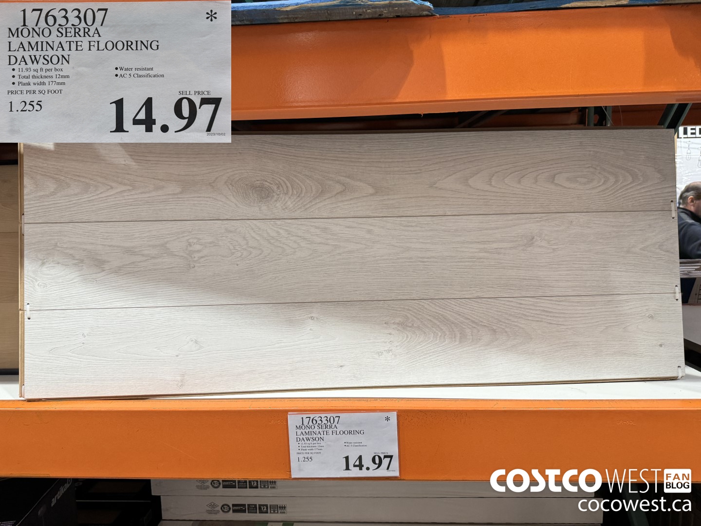 1763307 MONO SERRA LAMINATE FLOORING DAWSON $14.97