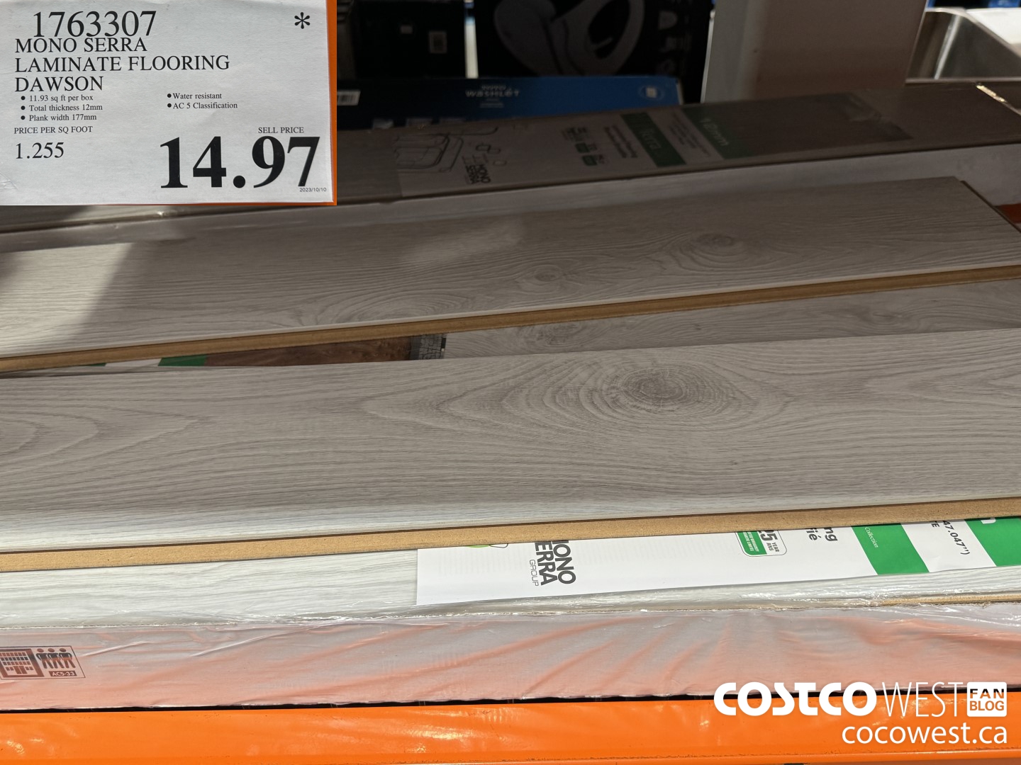 1763307 MONO SERRA LAMINATE FLOORING DAWSON $14.97