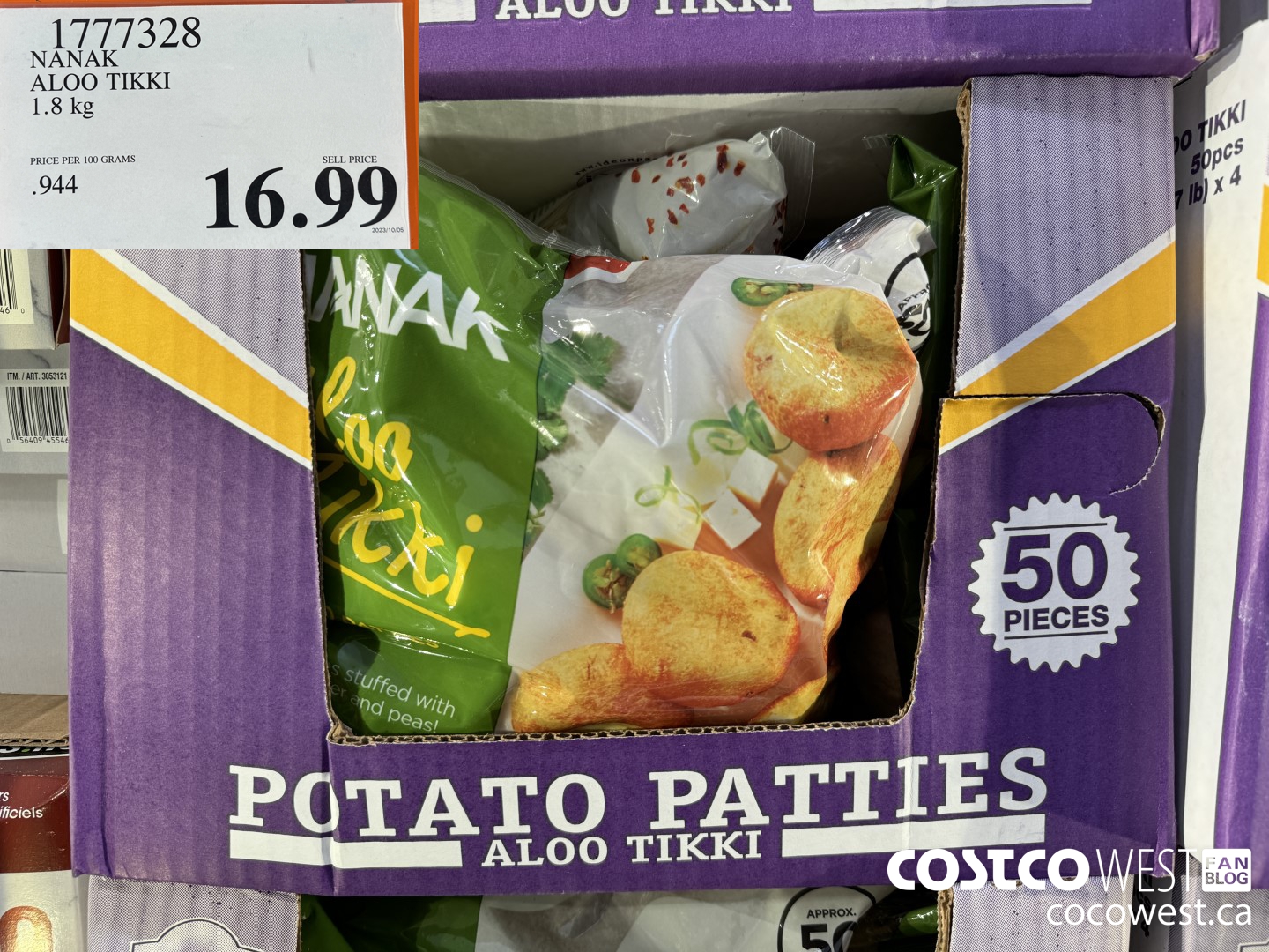 1777328 NANAK ALOO TIKKI 1.8KG $16.99