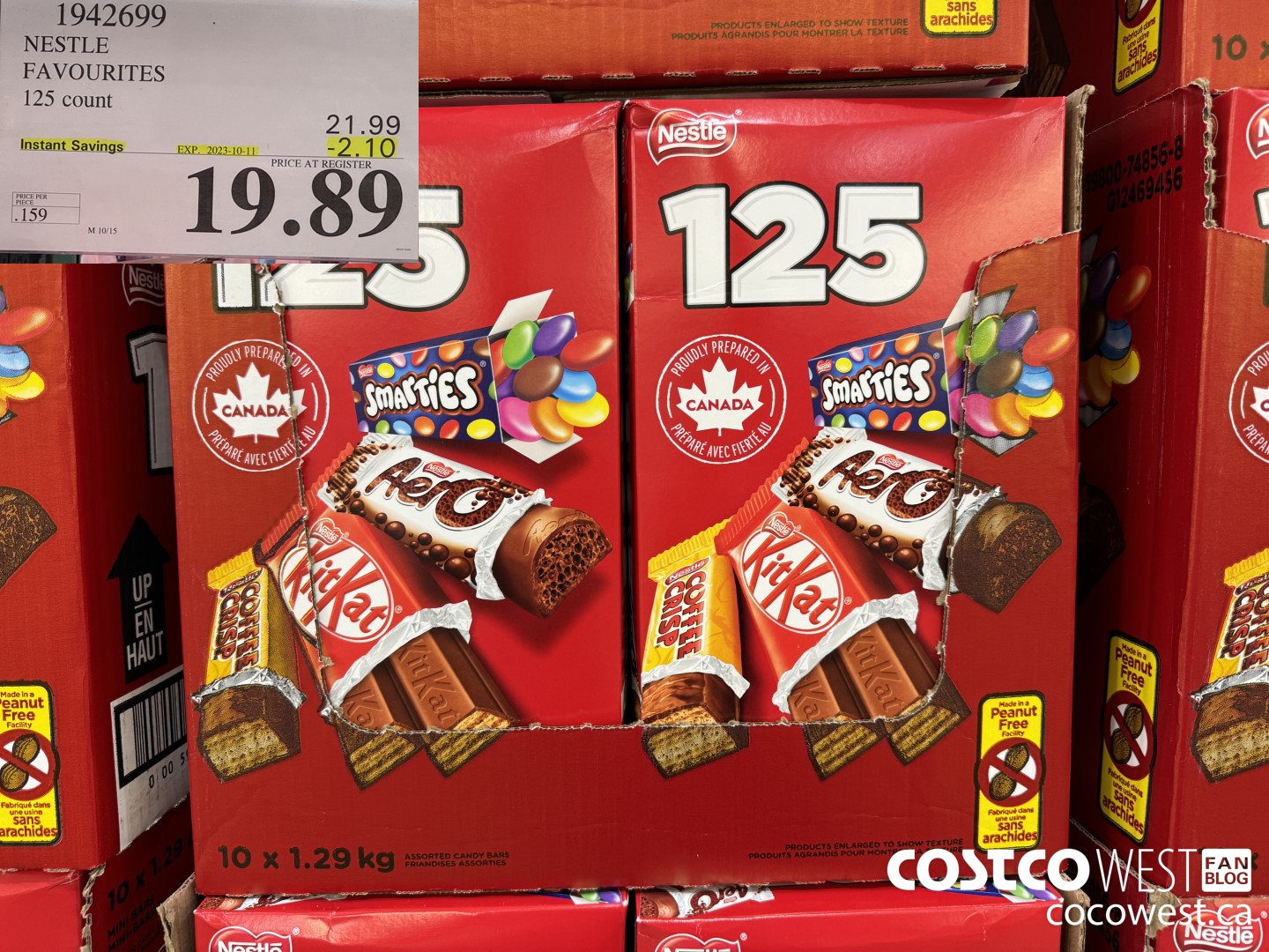 1942699 NESTLE FAVOURITES 125 count ($2.10 INSTANT SAVINGS EXPIRES ON 2023-10-11) $19.89