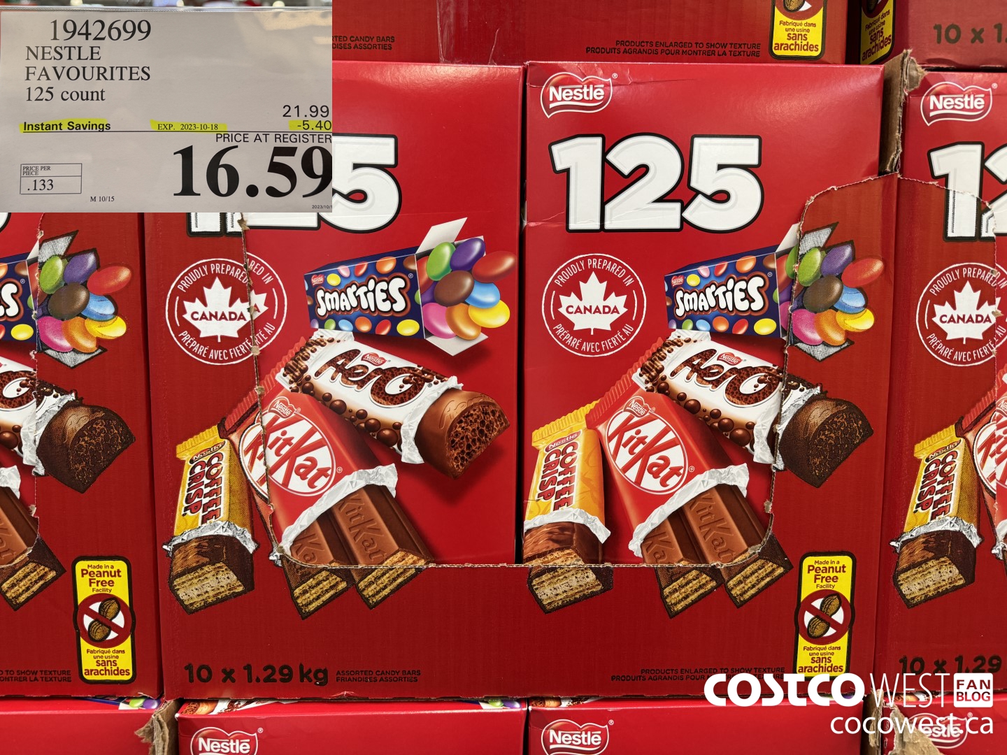 1942699 NESTLE FAVOURITES 125 count ($5.40 INSTANT SAVINGS EXPIRES ON 2023-10-18) $16.59