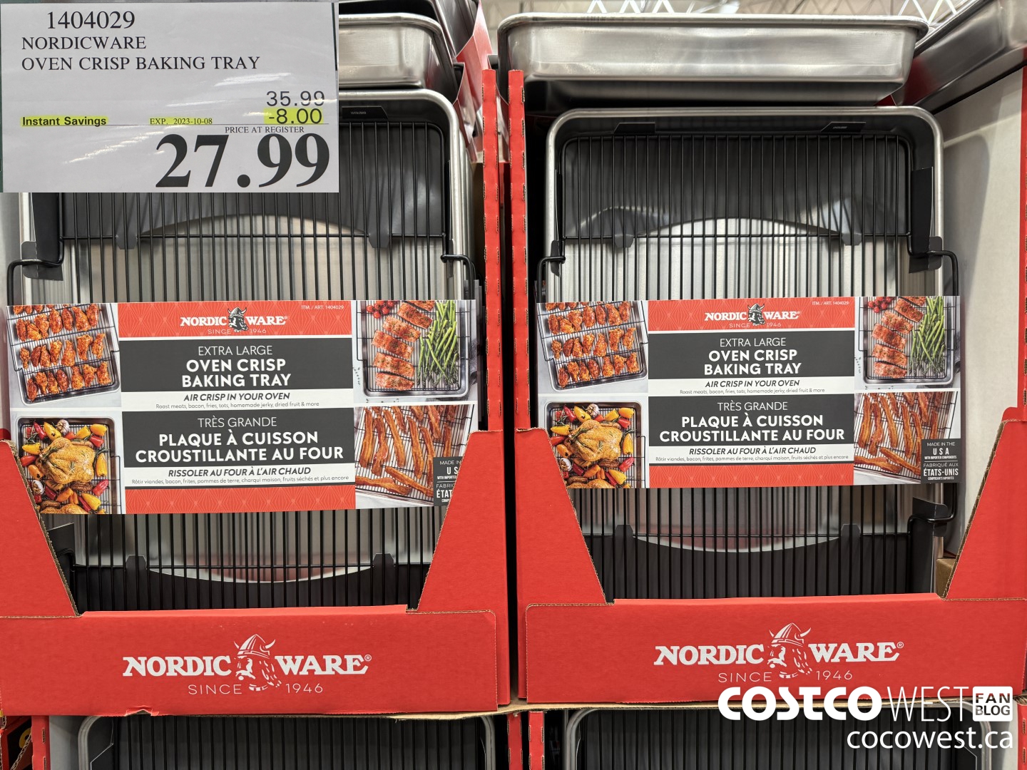 1404029 NORDICWARE OVEN CRISP BAKING TRAY ($8.00 INSTANT SAVINGS EXPIRES ON 2023-10-08) $27.99