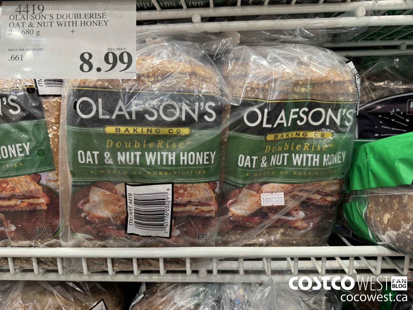 4419 OLAFSON'S DOUBLERISE OAT & NUT WITH HONEY PACK OF 2 X 680 G $8.99