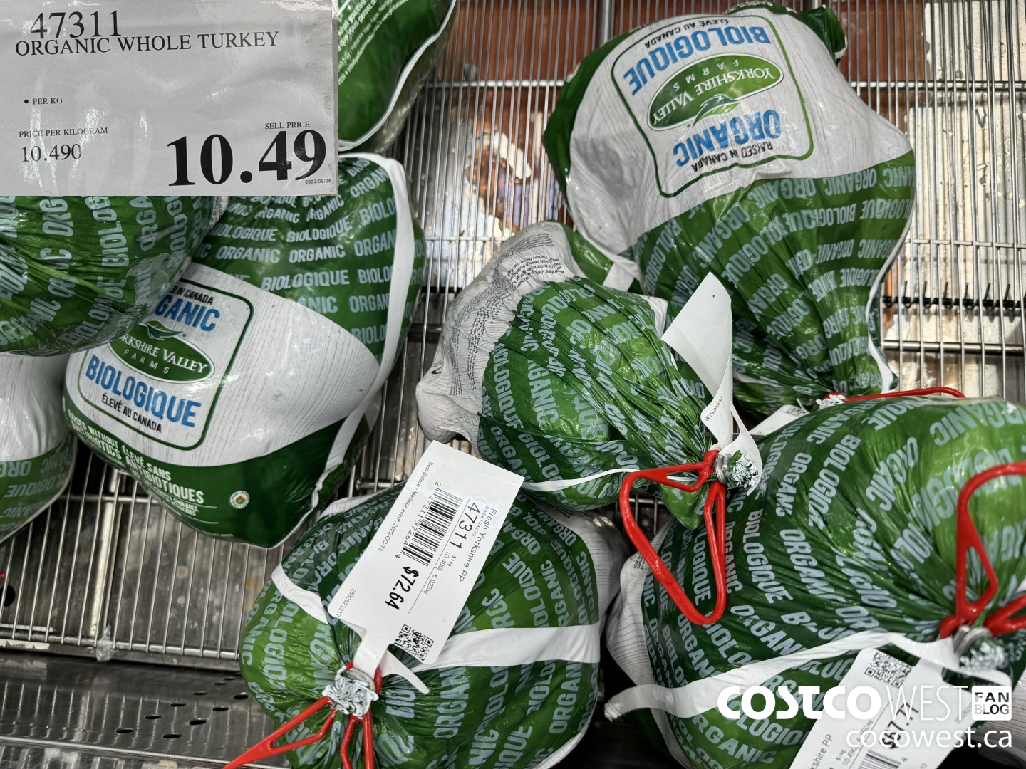 47311 ORGANIC WHOLE TURKEY $10.49