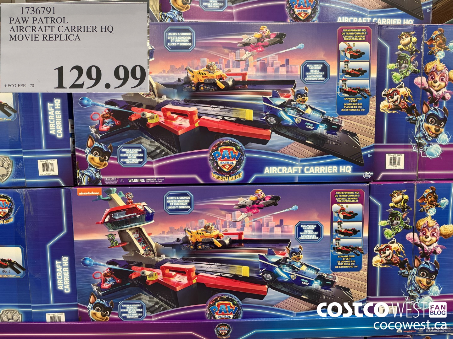 1736791 PAW PATROL AIRCRAFT CARRIER HQ MOVIE REPLICA $129.99