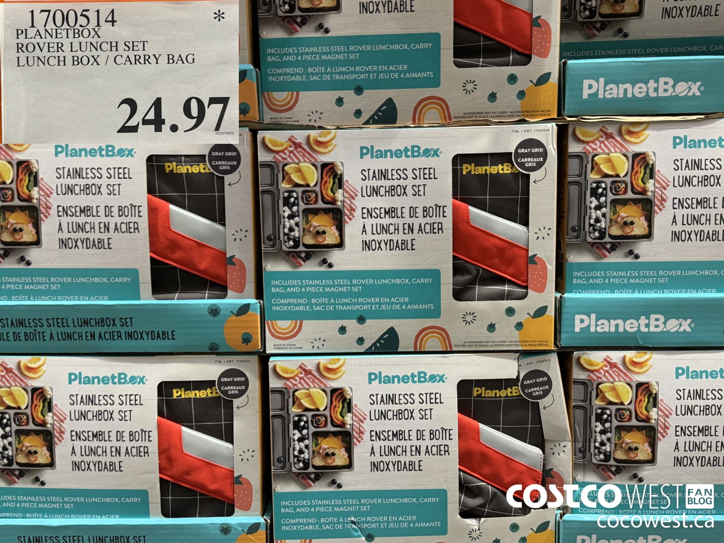 1700514 PLANETBOX ROVER LUNCH SET LUNCH BOX / CARRY BAG $24.97