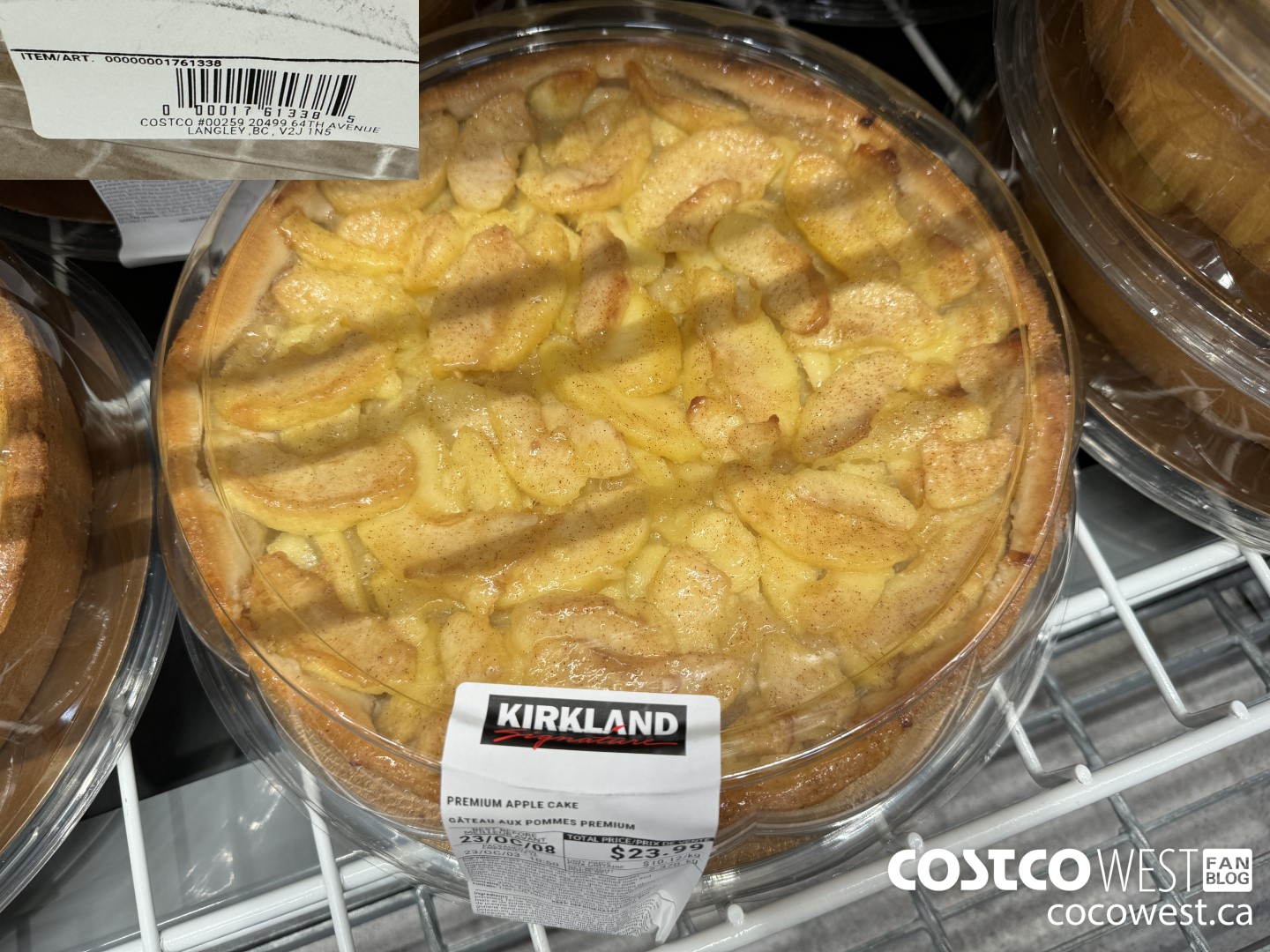 1761338 PREMIUM APPLE CAKE 2.370 KG $23.99