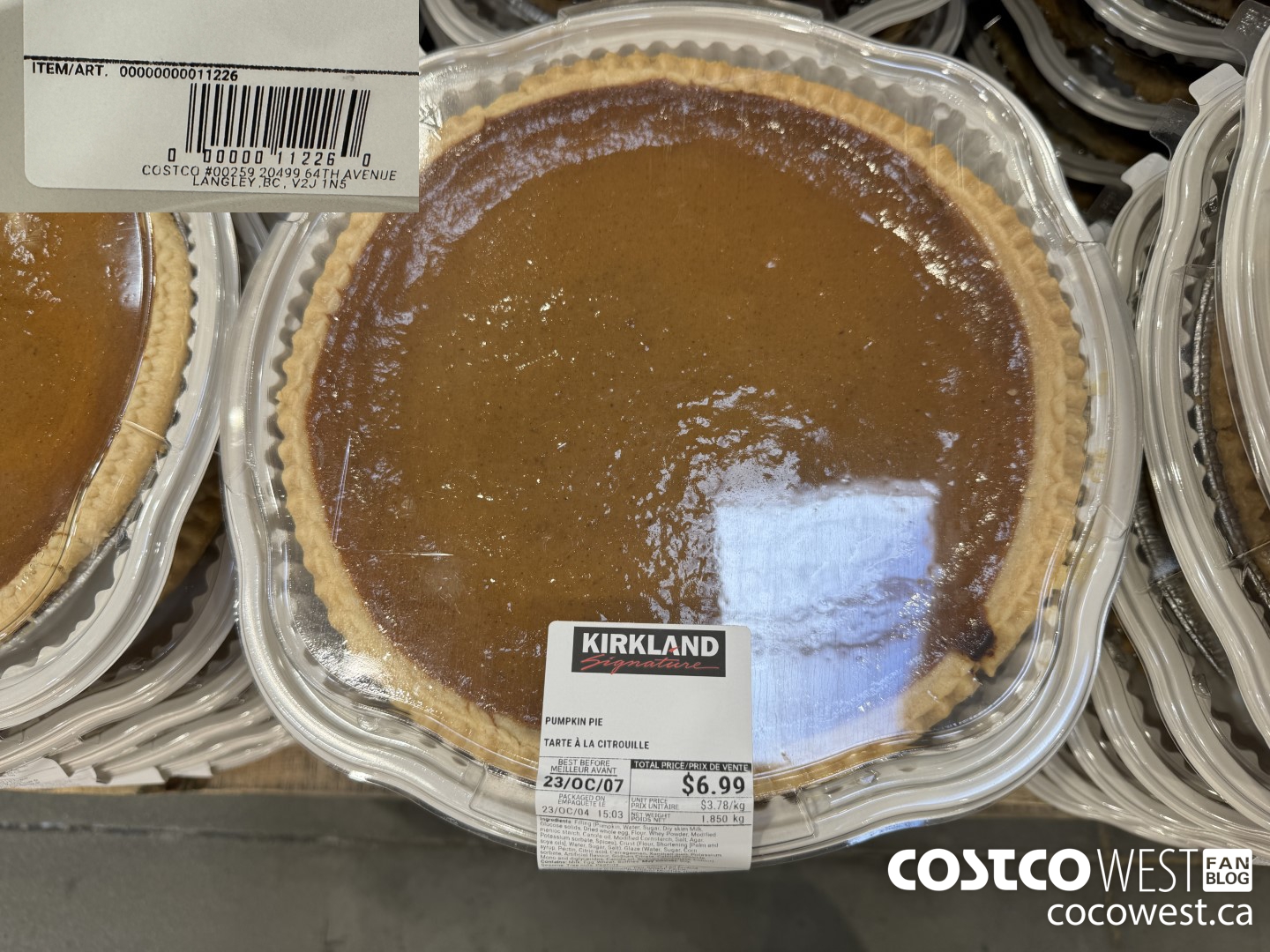 11226 PUMPKIN PIE $6.99