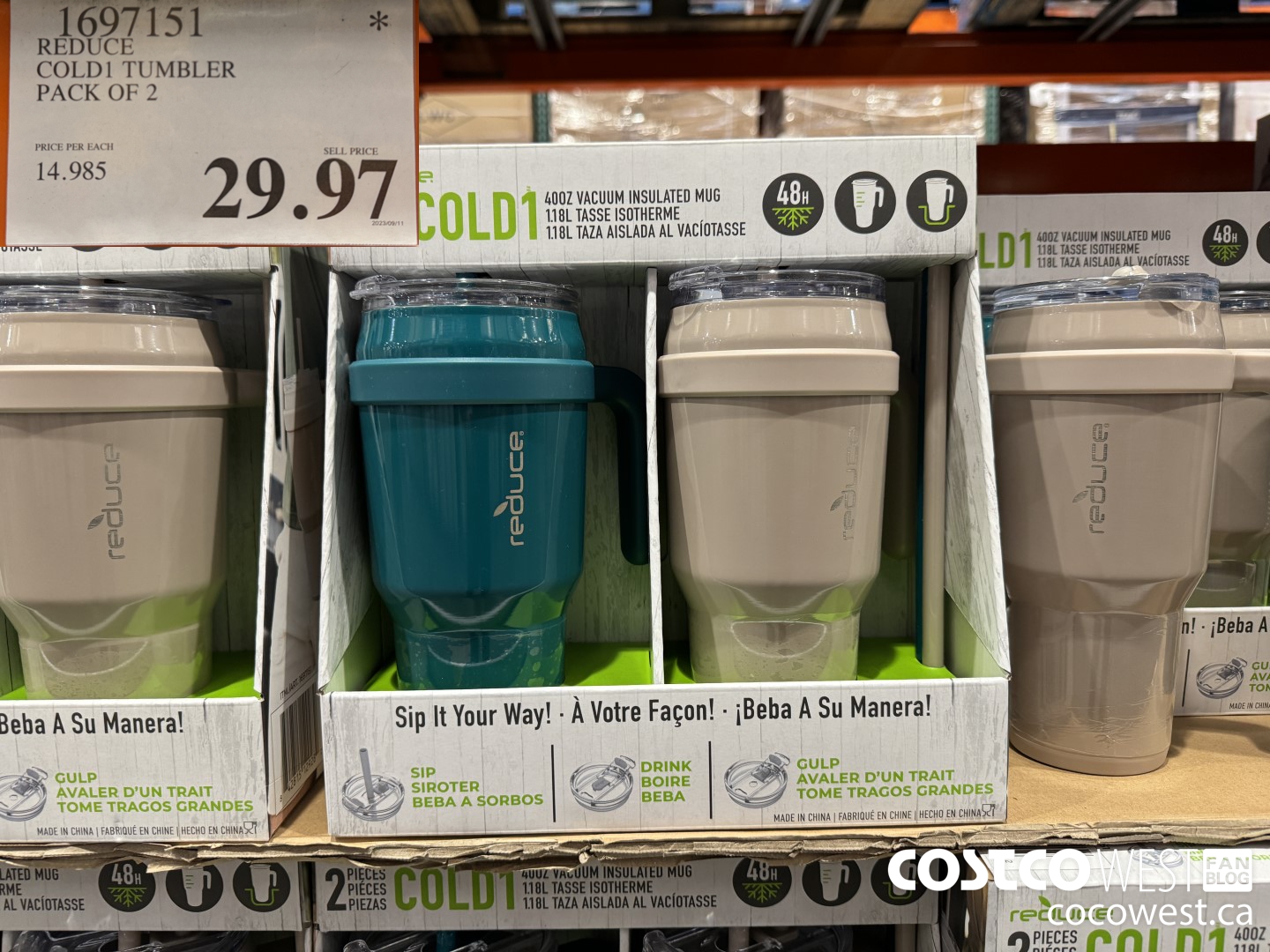 1697151 REDUCE COLD1 TUMBLER PACK OF 2 $29.97