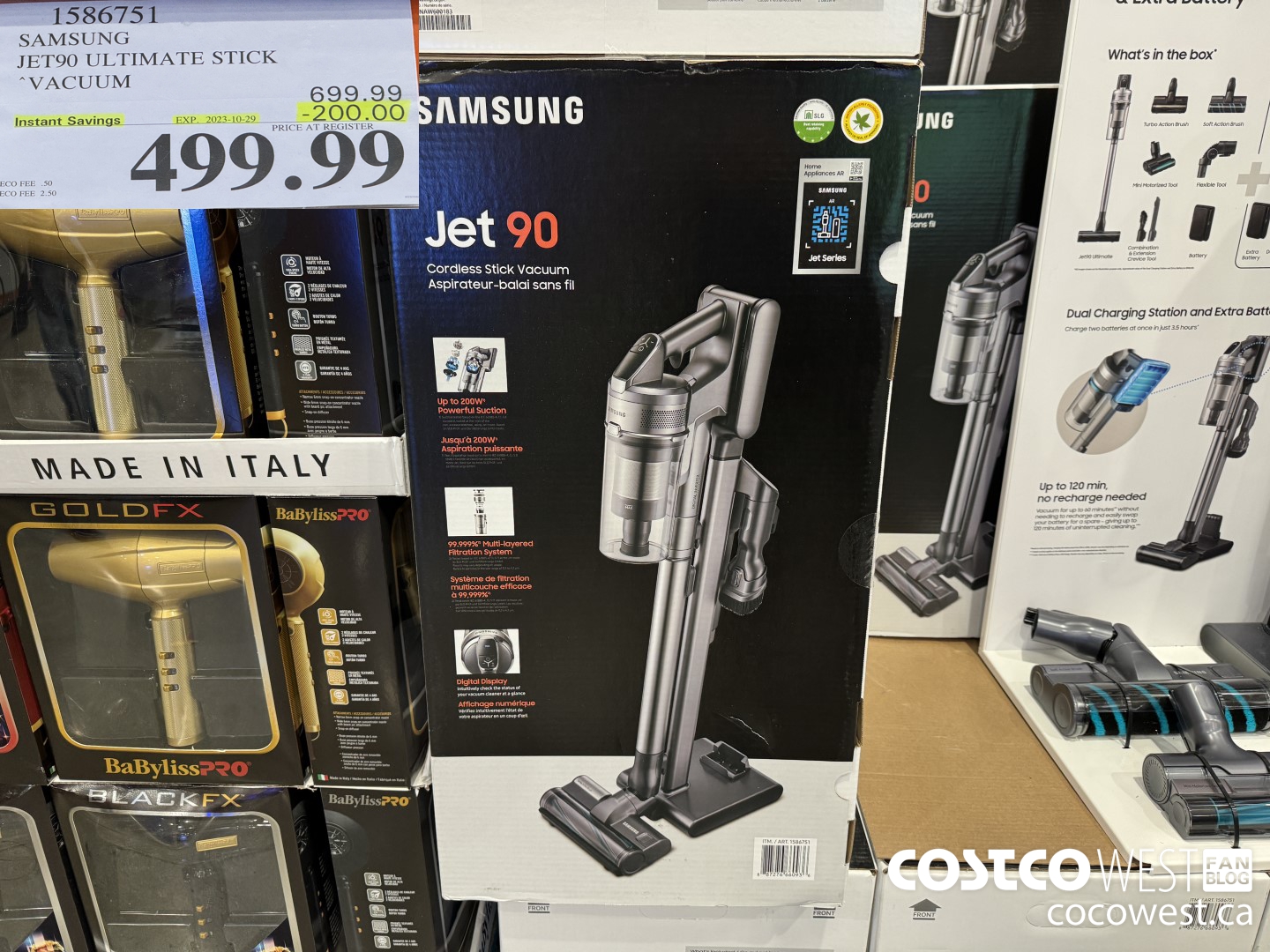 1586751 SAMSUNG JET90 ULTIMATE STICK VACUUM ($200.00 INSTANT SAVINGS EXPIRES ON 2023-10-29) $499.99