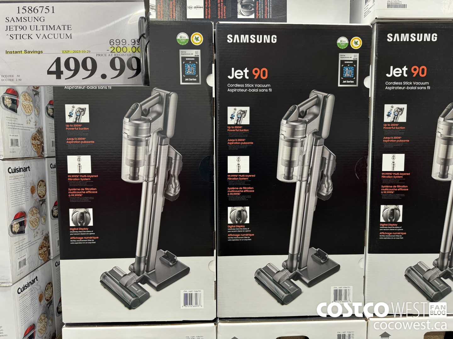 1586751 SAMSUNG JET90 ULTIMATE STICK VACUUM ($200.00 INSTANT SAVINGS EXPIRES ON 2023-10-29) $499.99