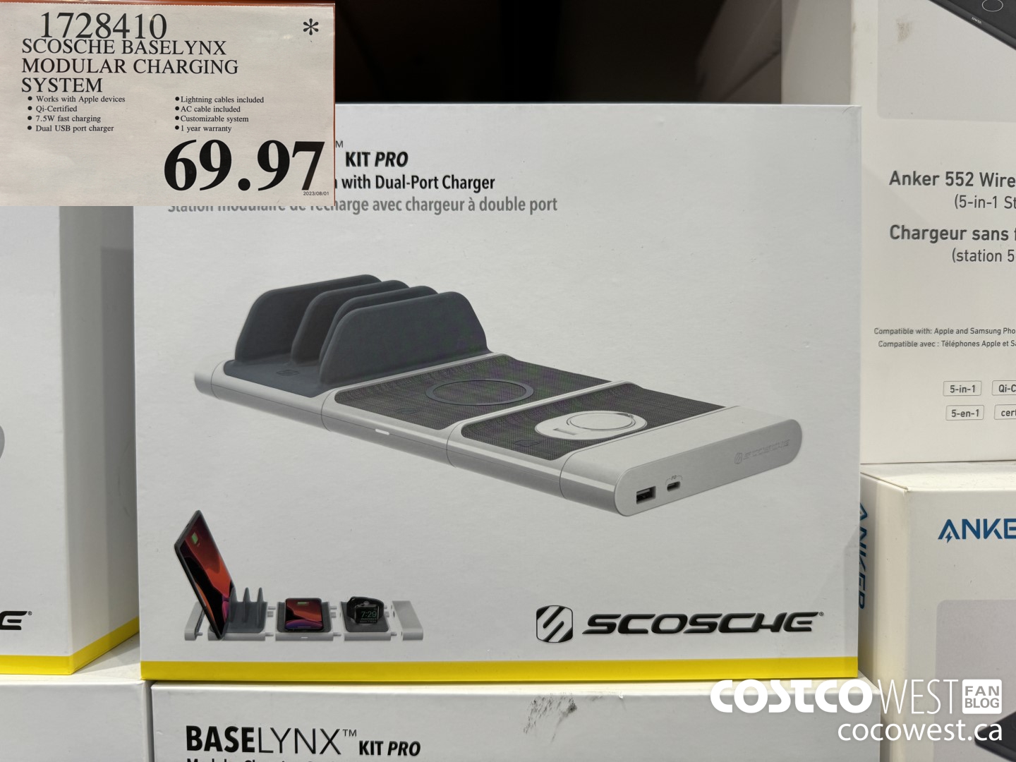 1728410 SCOSCHE BASELYNX MODULAR CHARGING SYSTEM $69.97